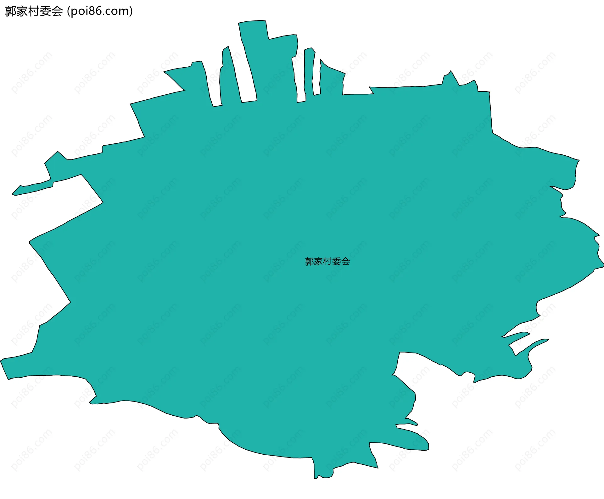 郭家村委会边界地图