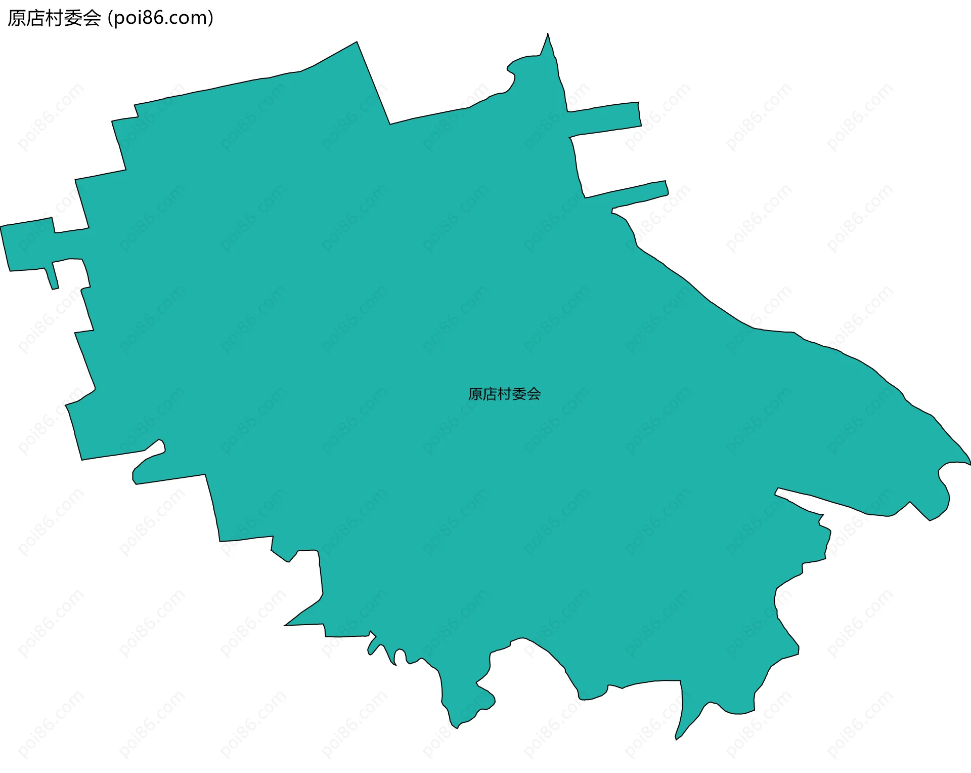 原店村委会边界地图
