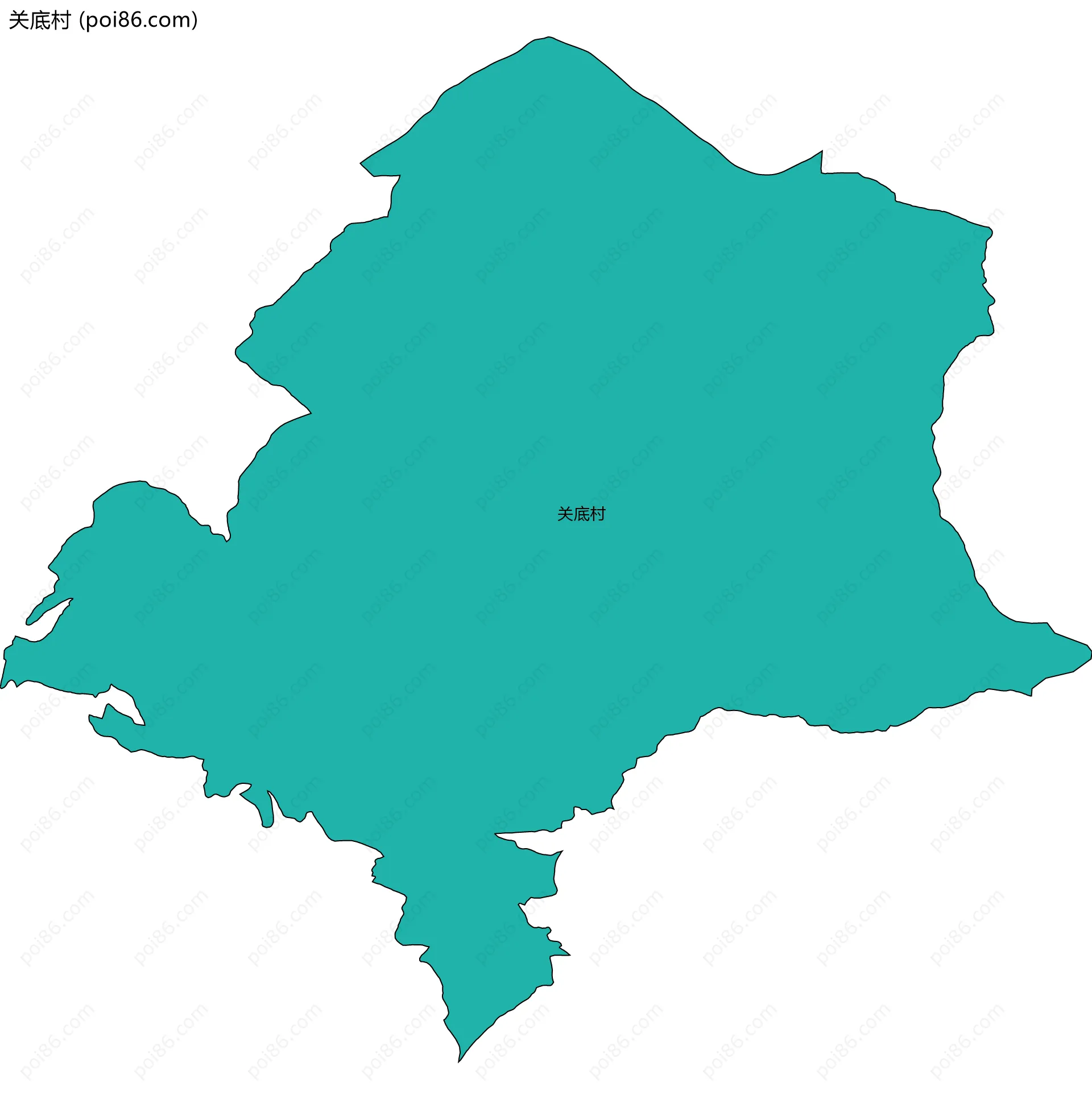 关底村边界地图