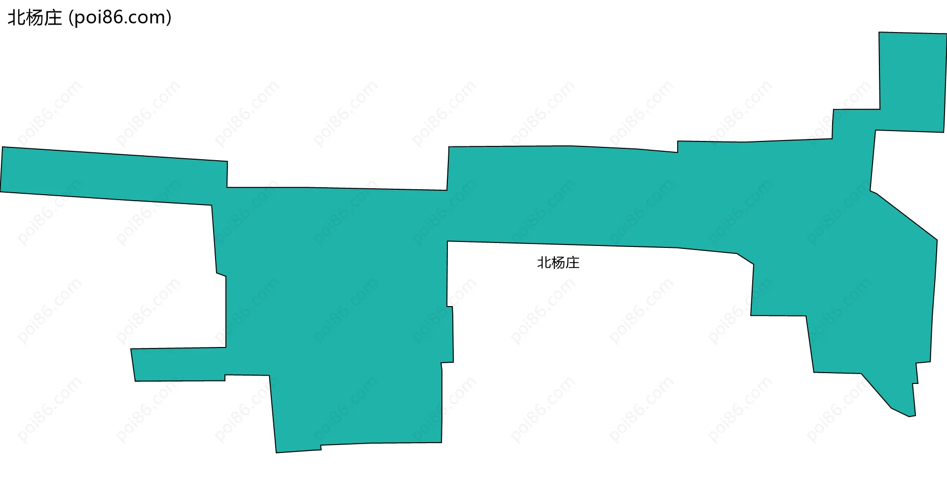 北杨庄边界地图