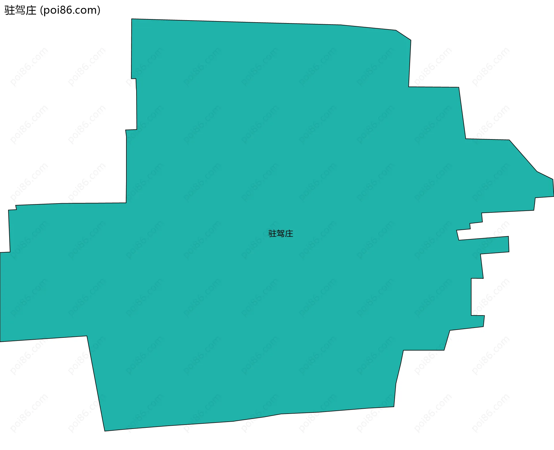 驻驾庄边界地图