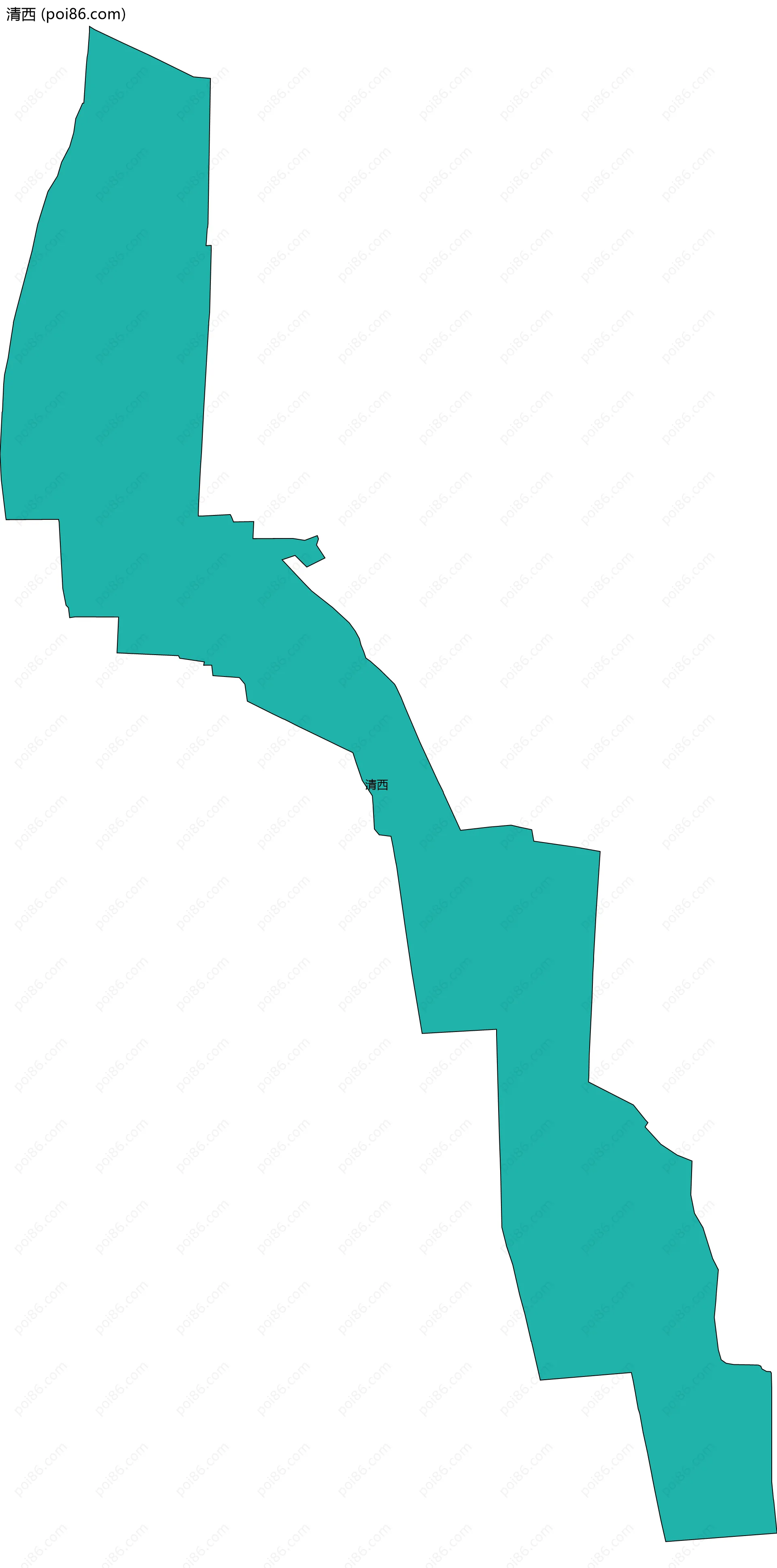 清西边界地图