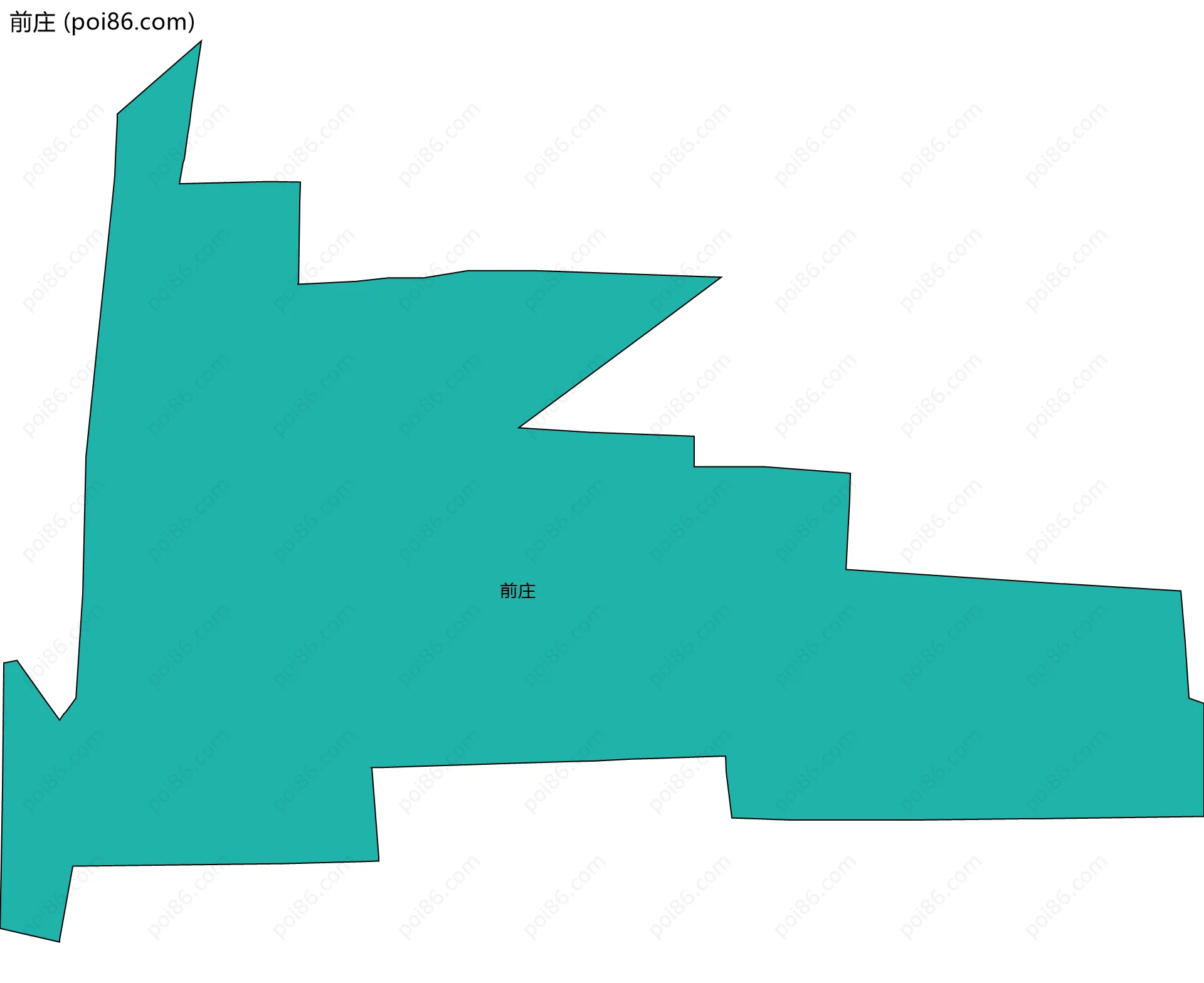 前庄边界地图