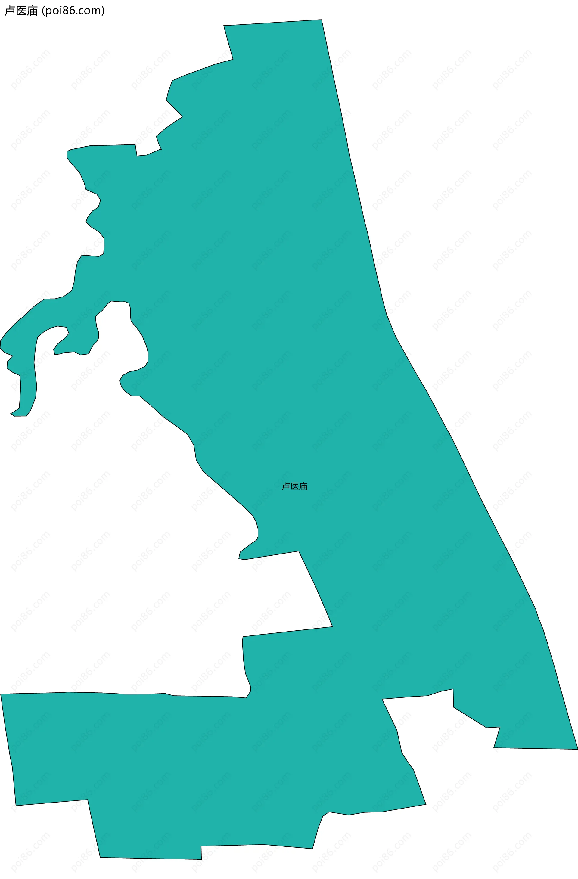 卢医庙边界地图