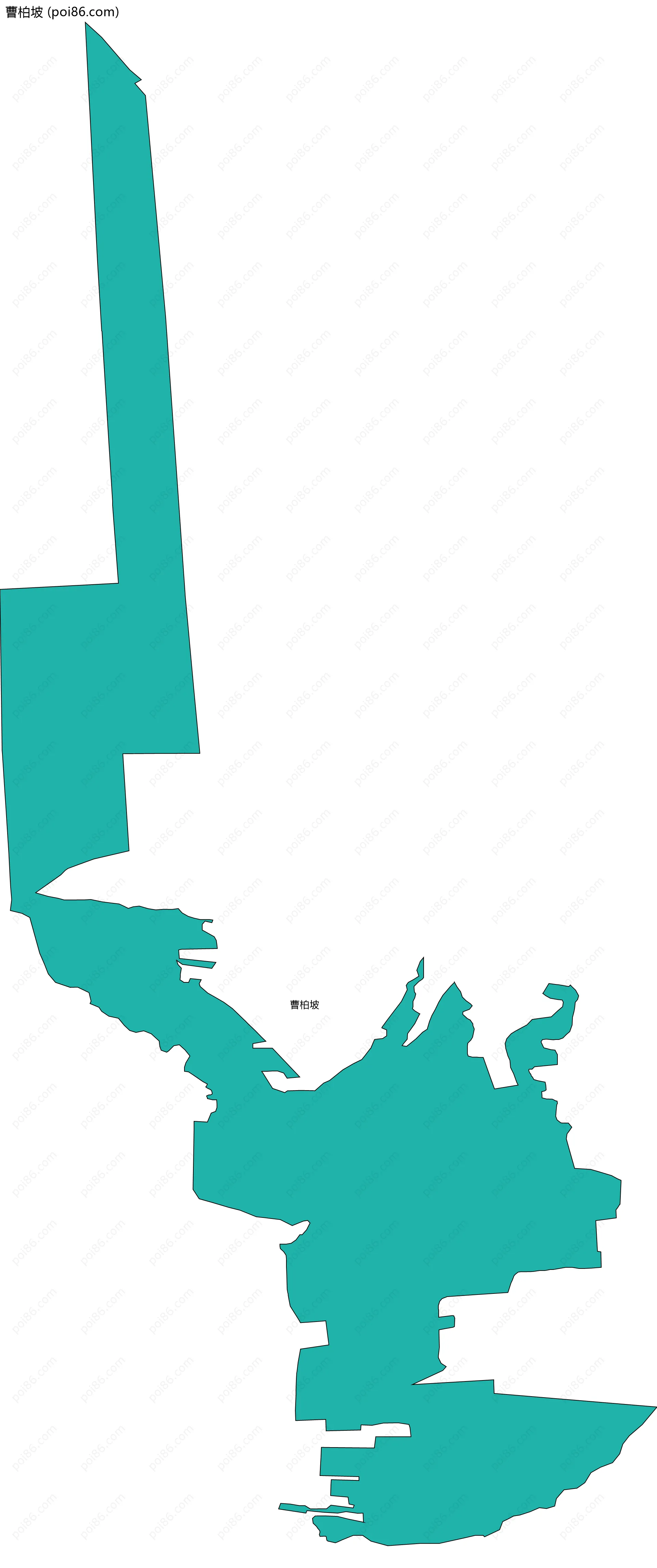 曹柏坡边界地图