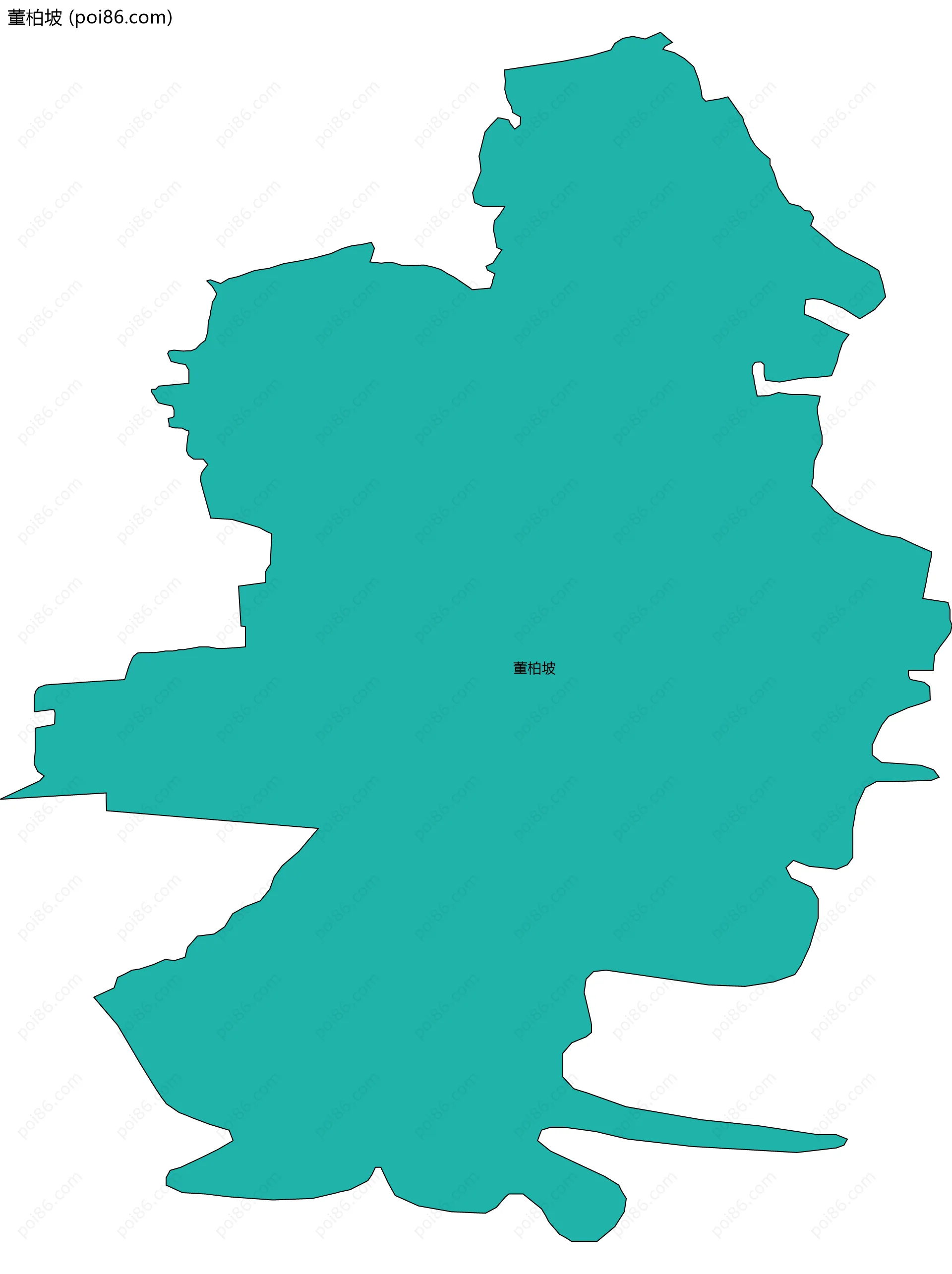 董柏坡边界地图