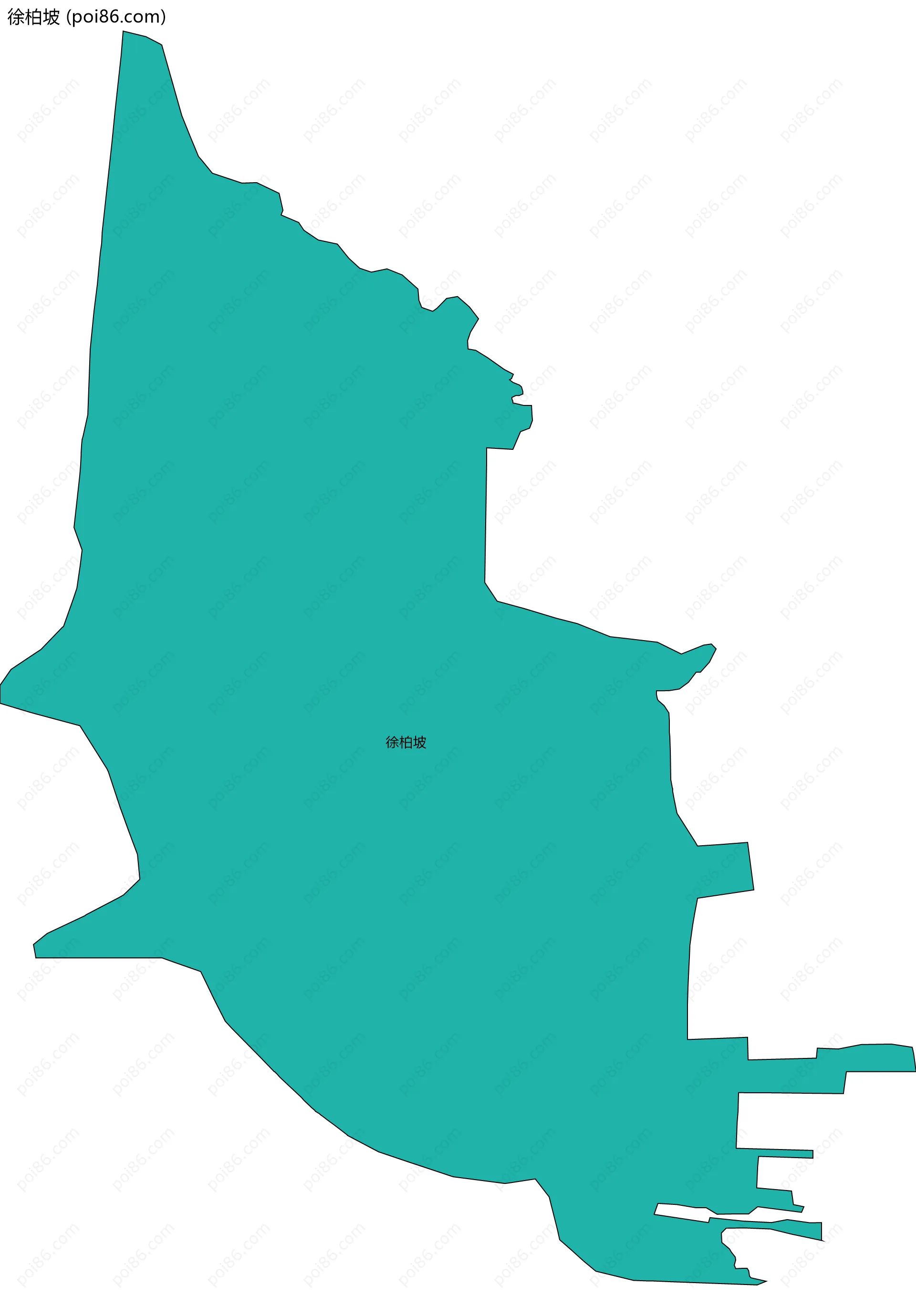 徐柏坡边界地图