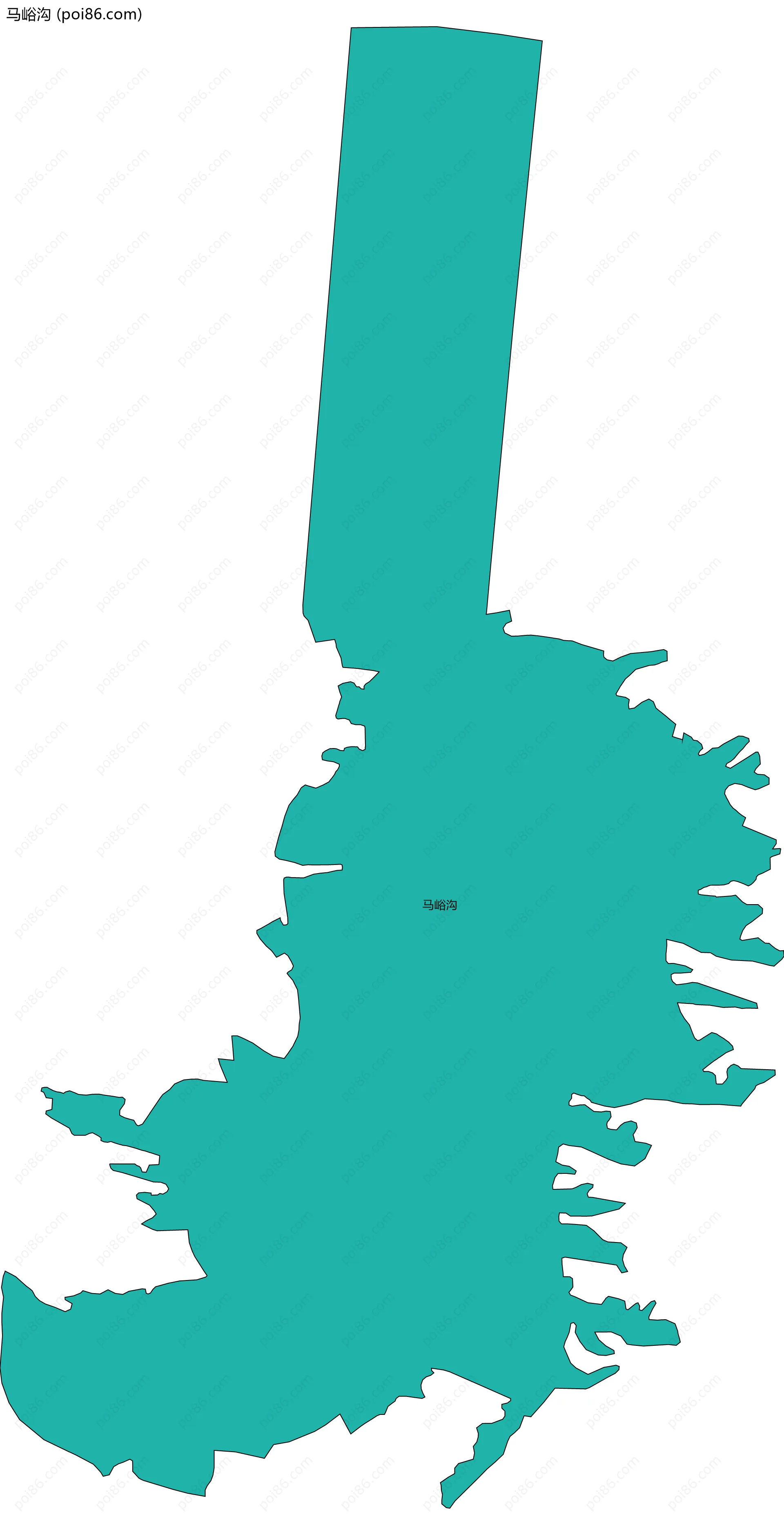 马峪沟边界地图