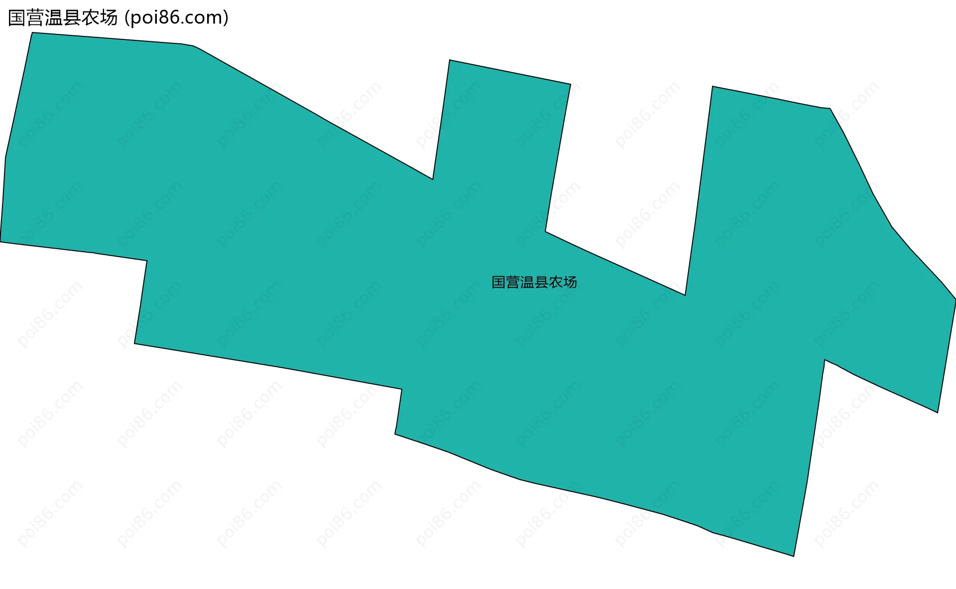 国营温县农场边界地图
