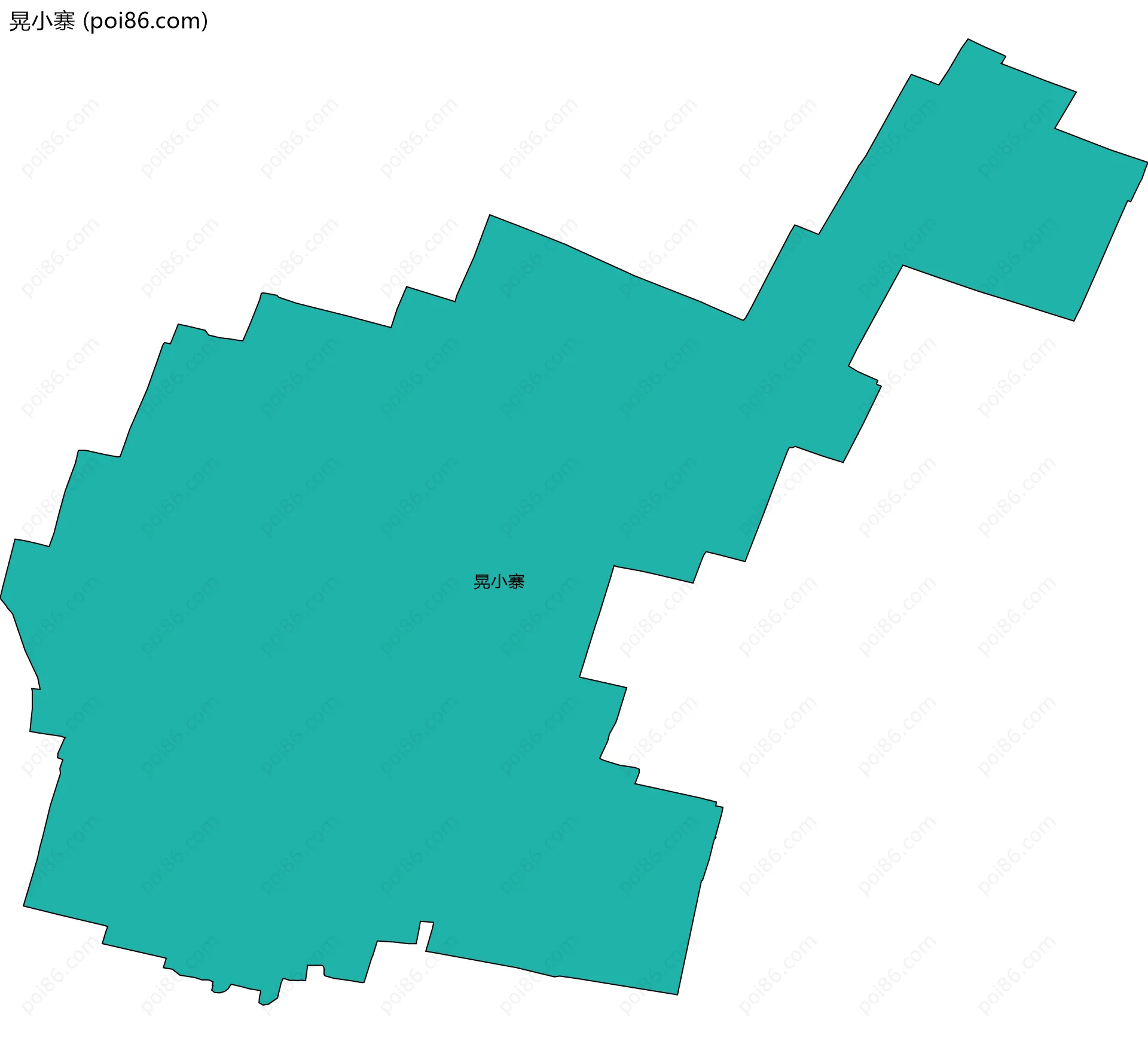 晃小寨边界地图