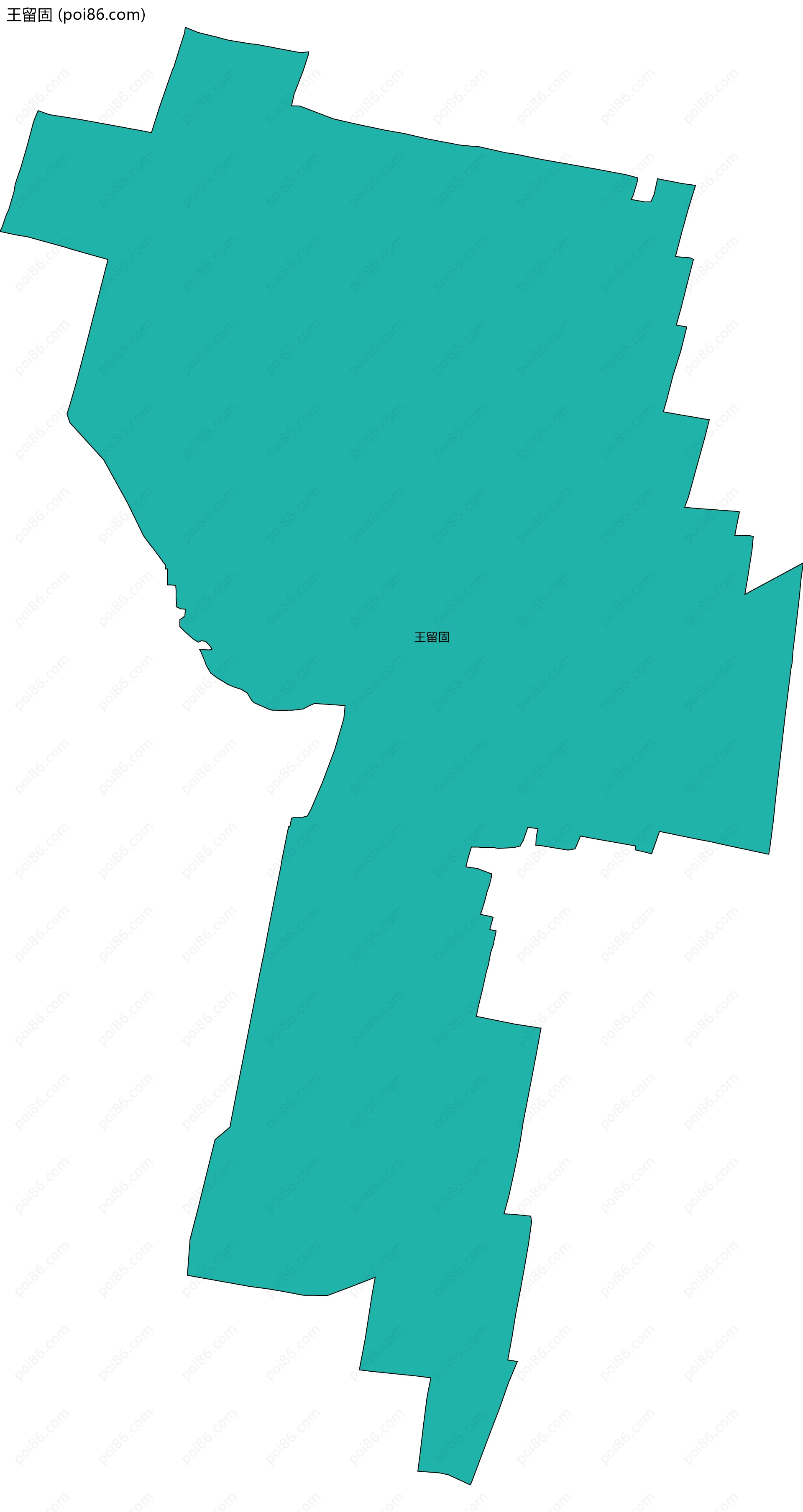 王留固边界地图