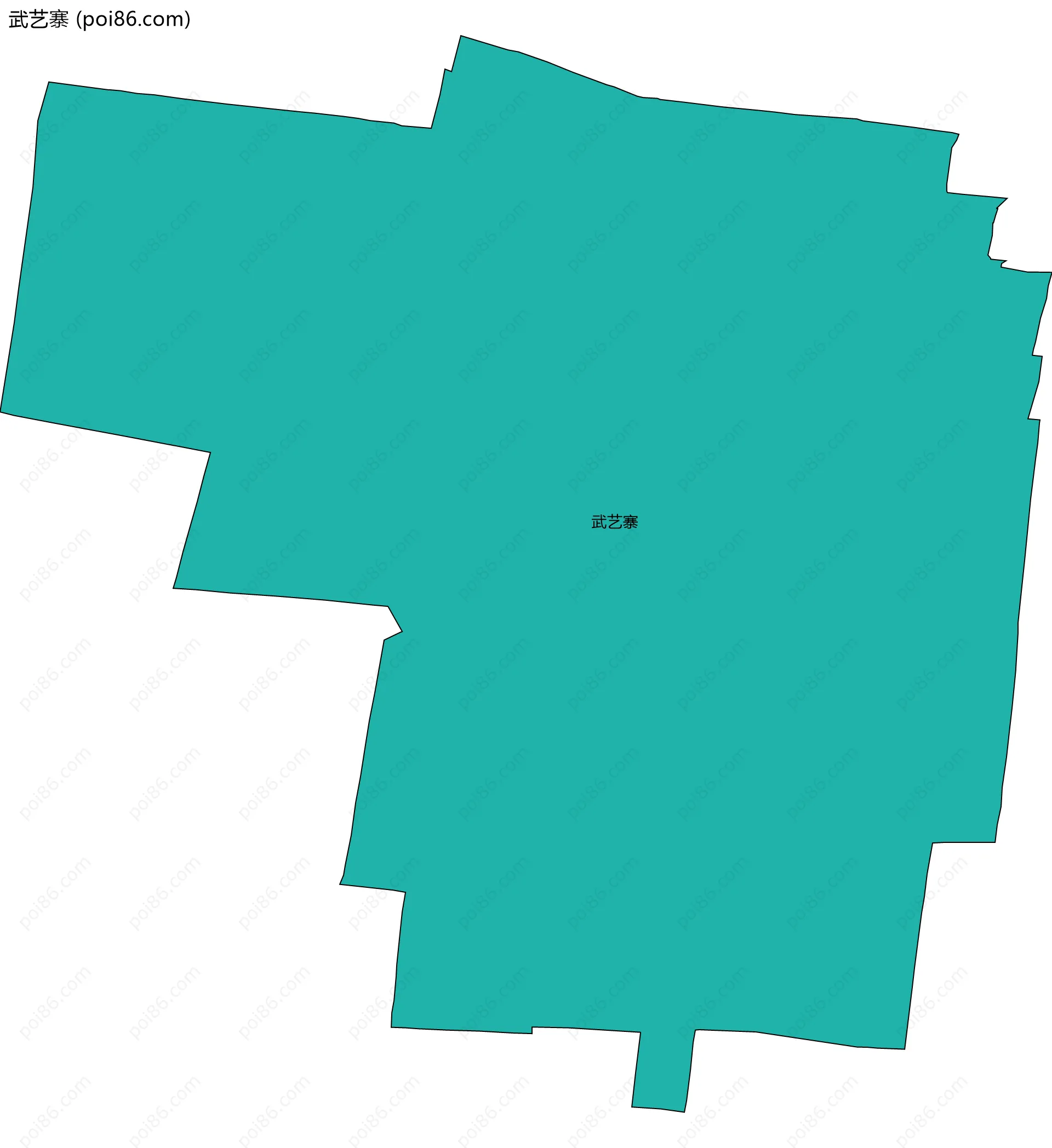 武艺寨边界地图