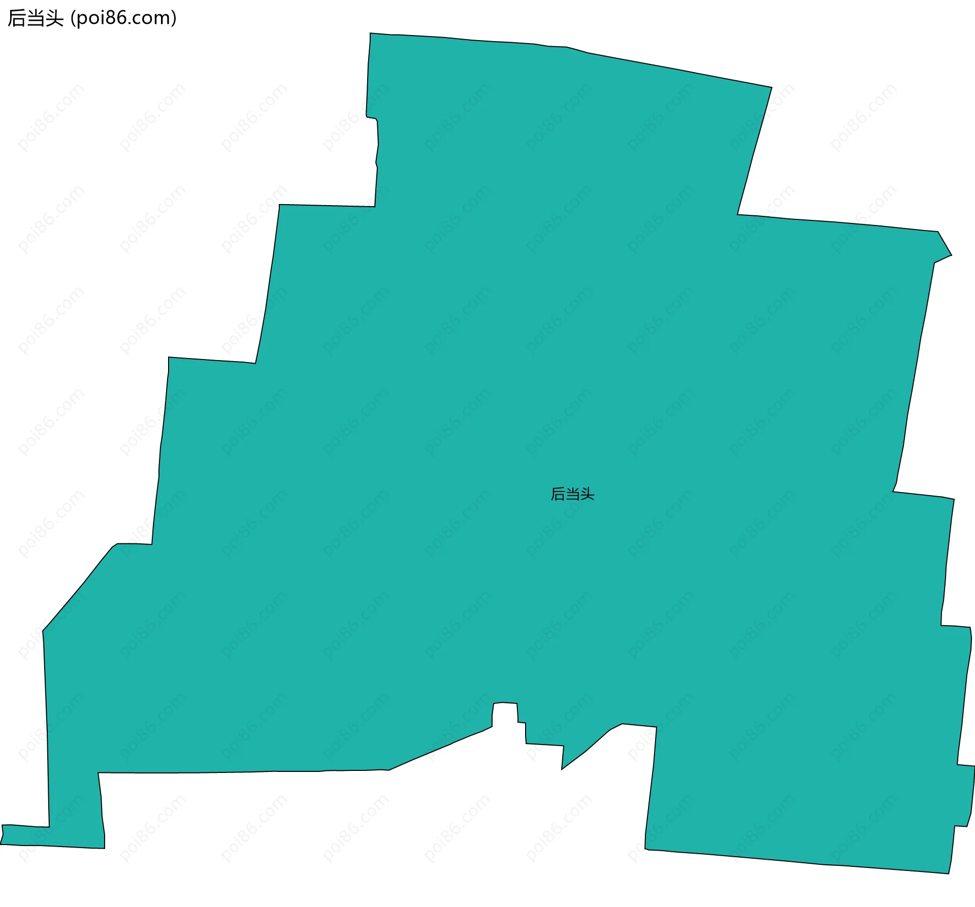 后当头边界地图