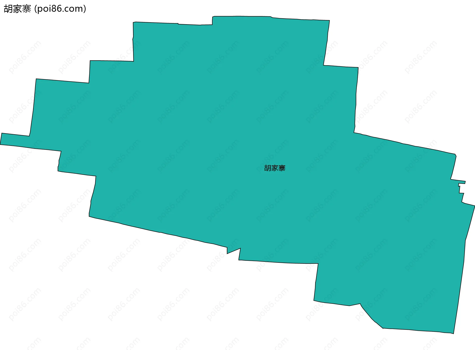 胡家寨边界地图