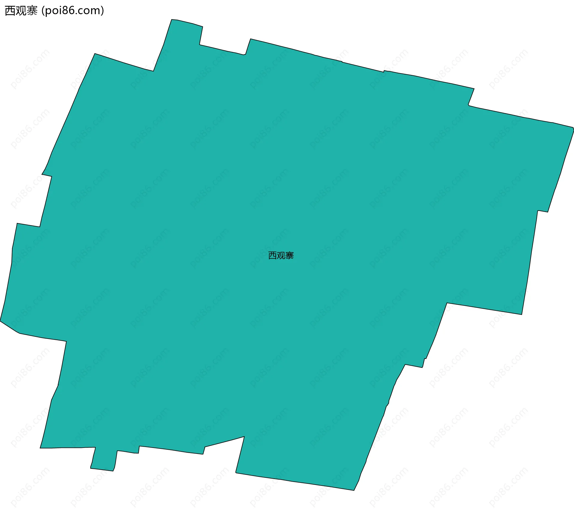 西观寨边界地图