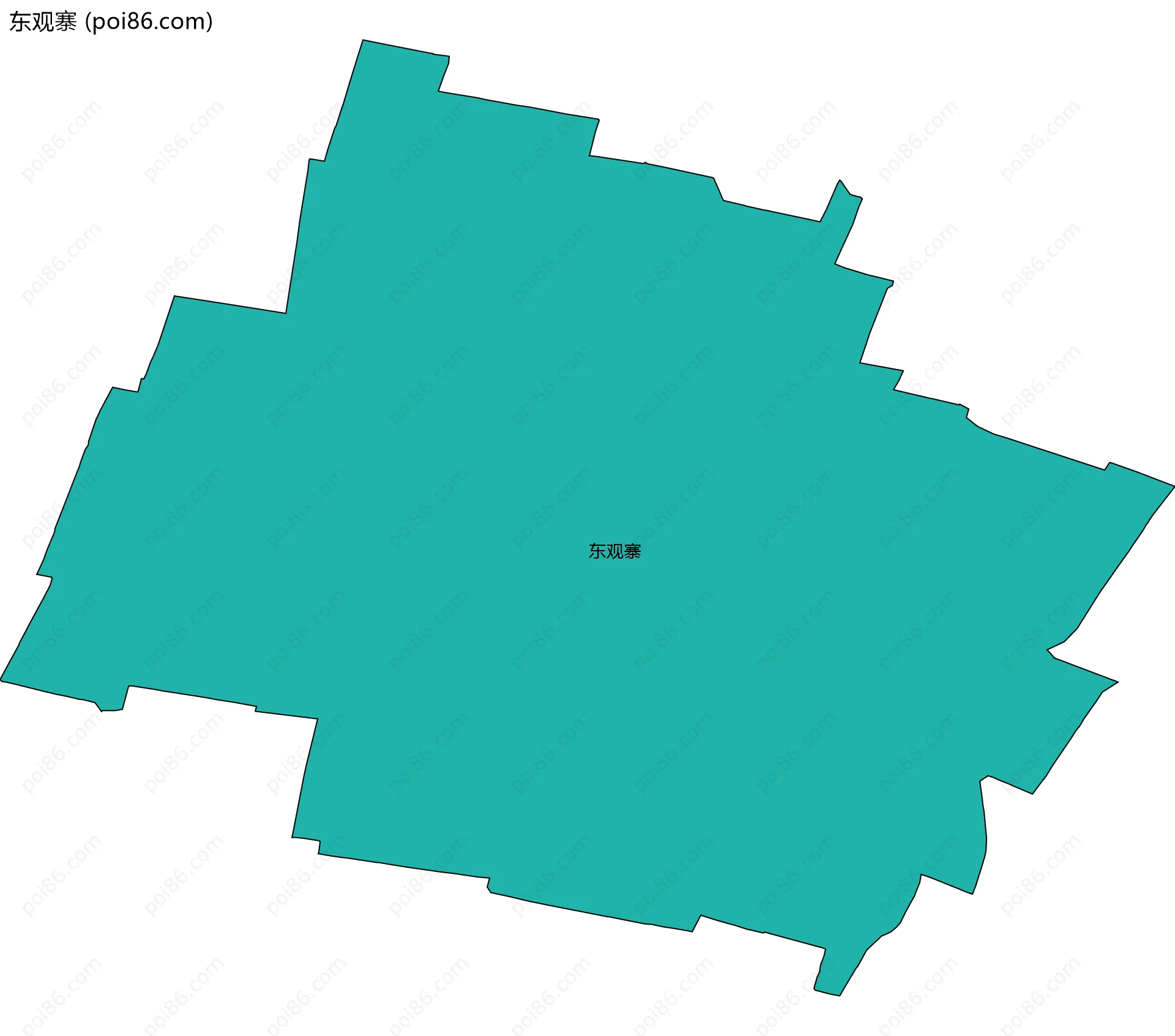 东观寨边界地图