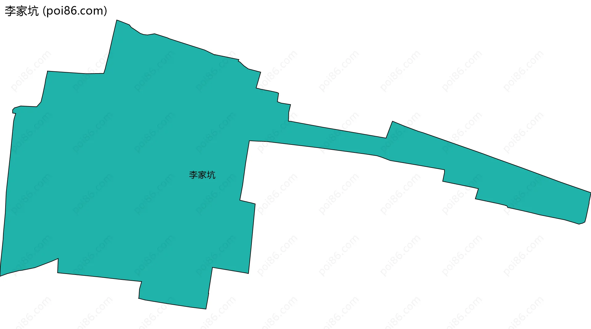 李家坑边界地图