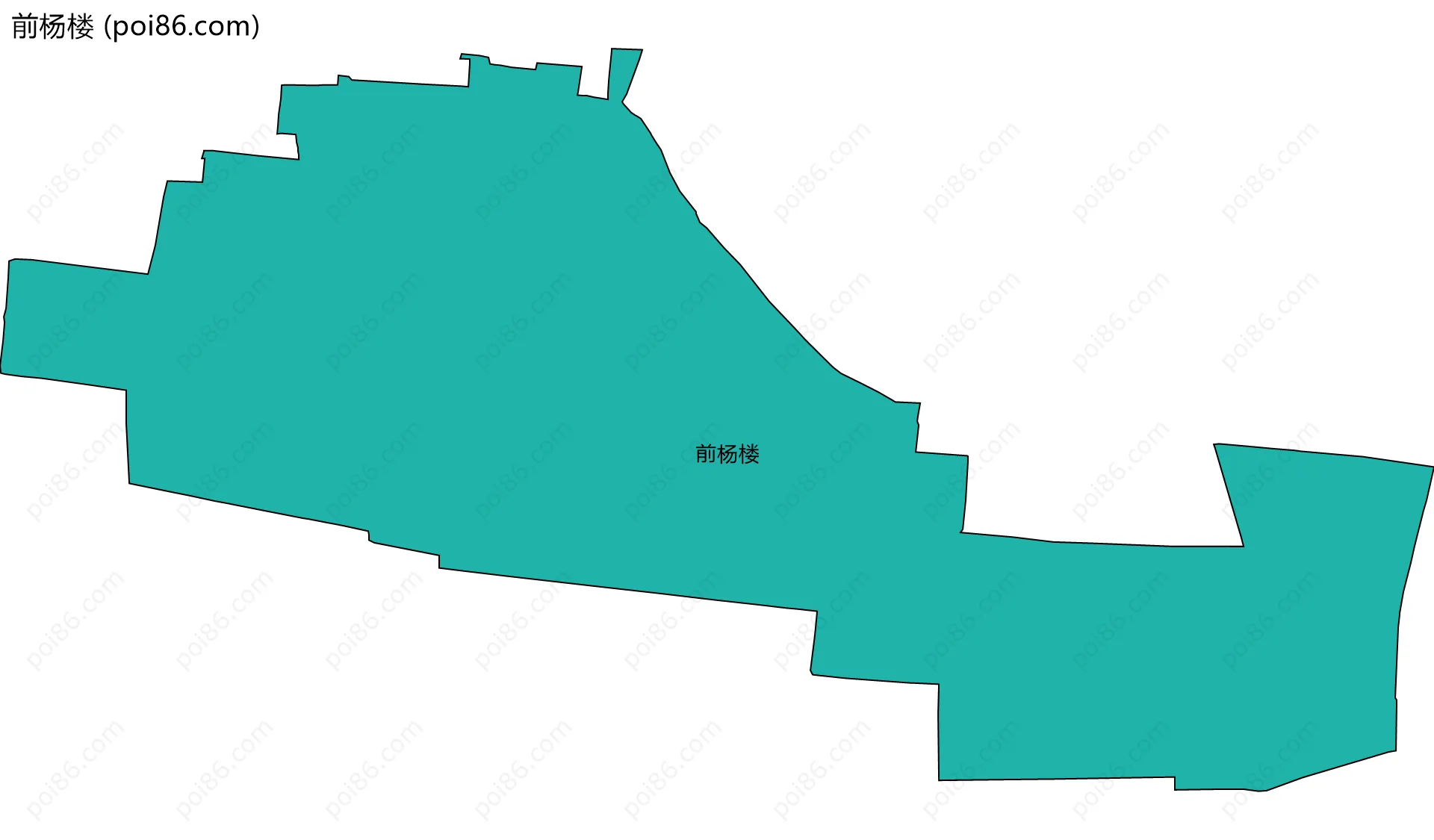 前杨楼边界地图