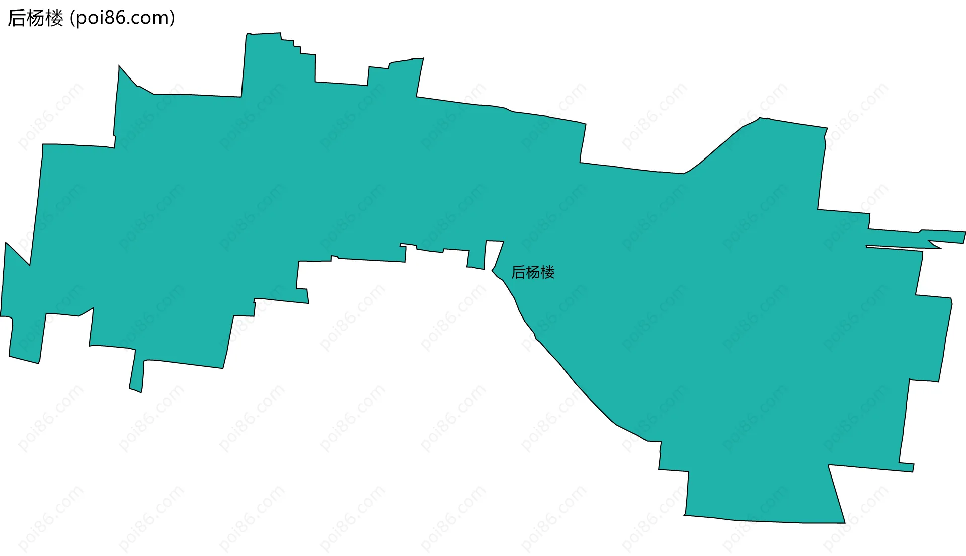 后杨楼边界地图
