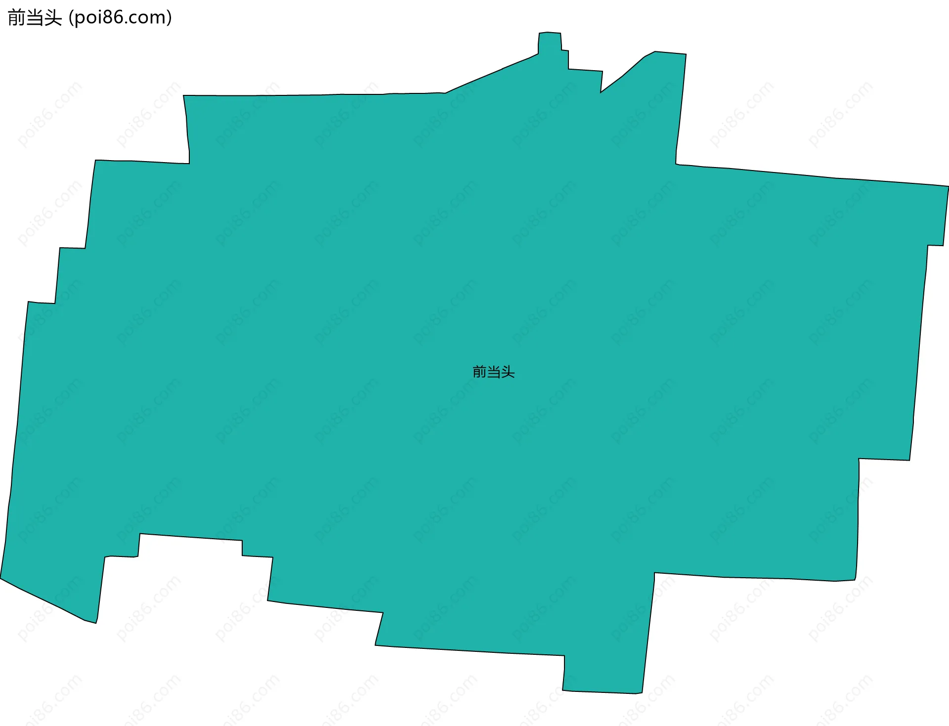 前当头边界地图