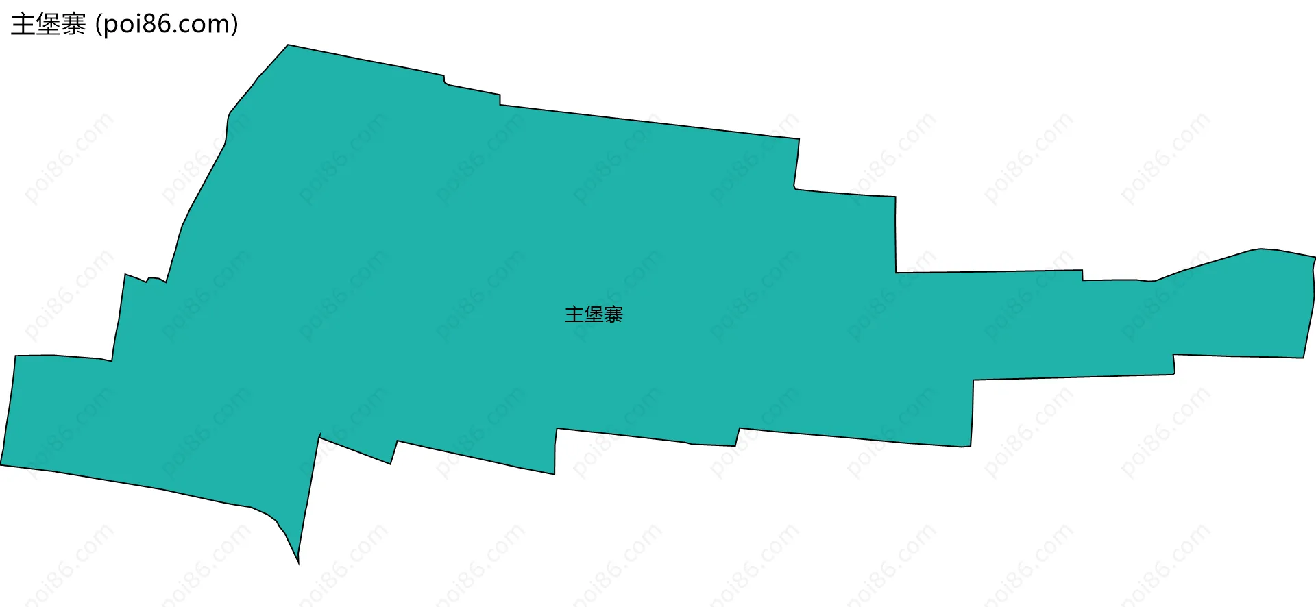 主堡寨边界地图