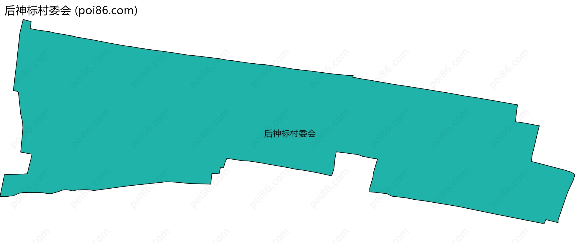 后神标村委会边界地图