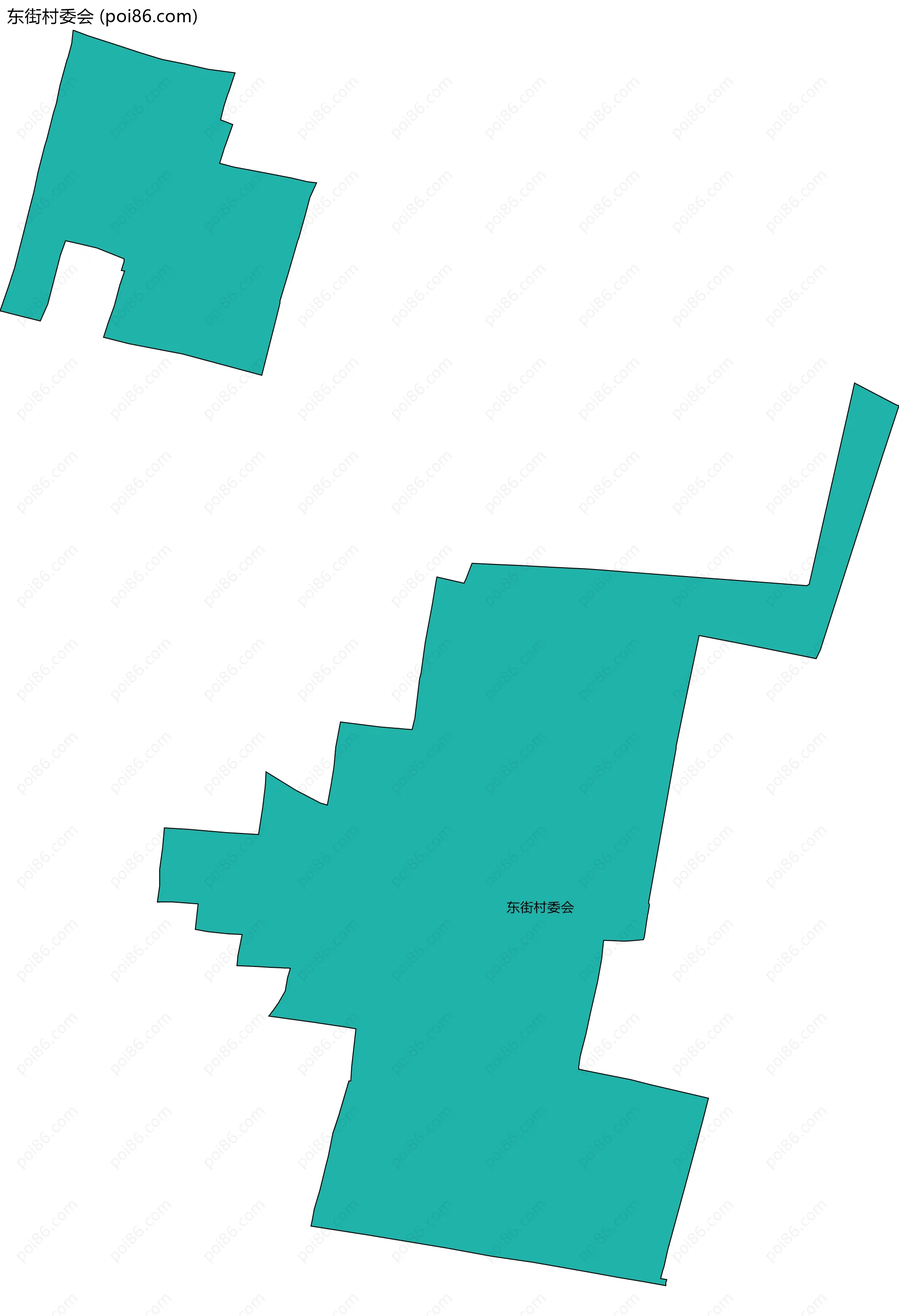 东街村委会边界地图