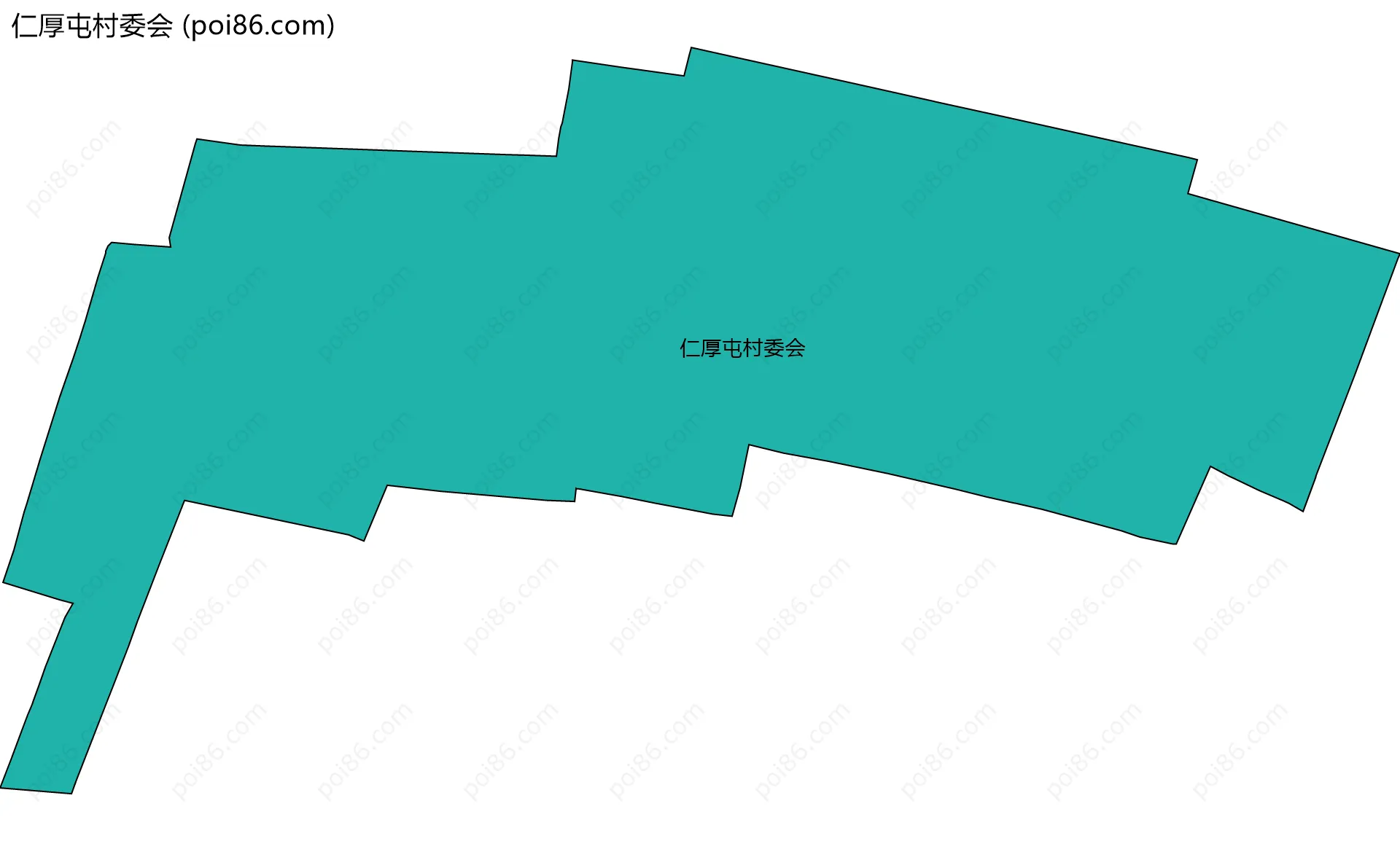 仁厚屯村委会边界地图