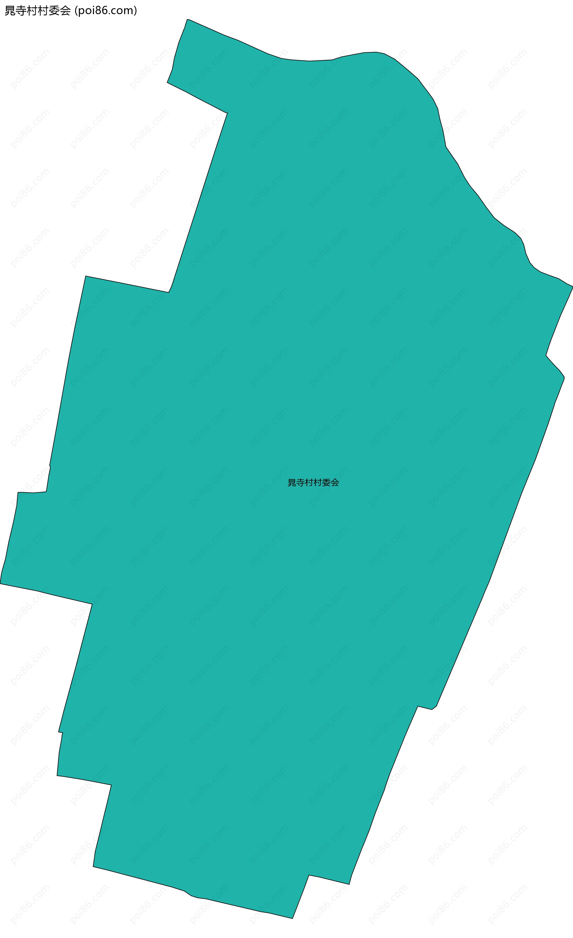 晁寺村村委会边界地图