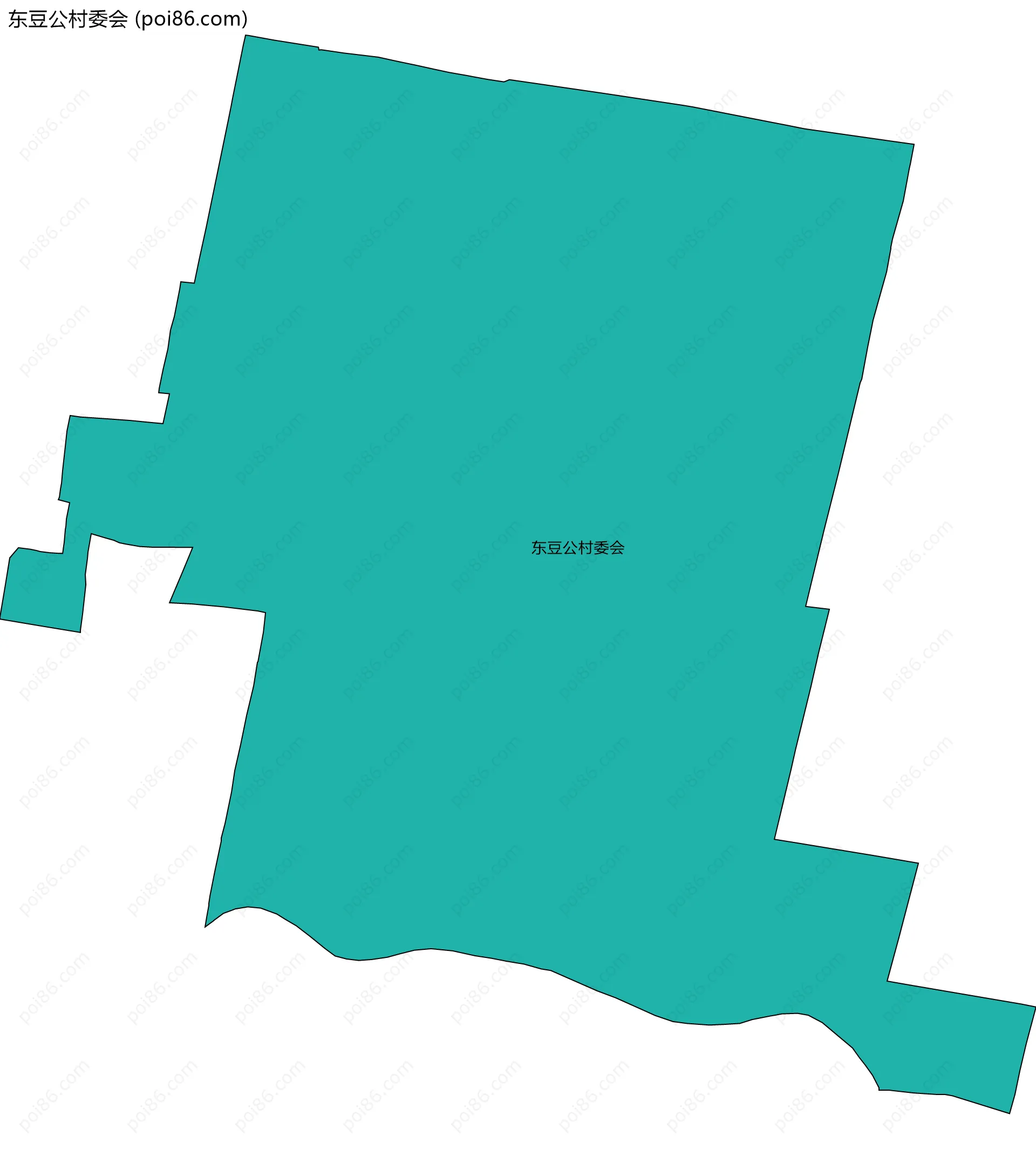 东豆公村委会边界地图