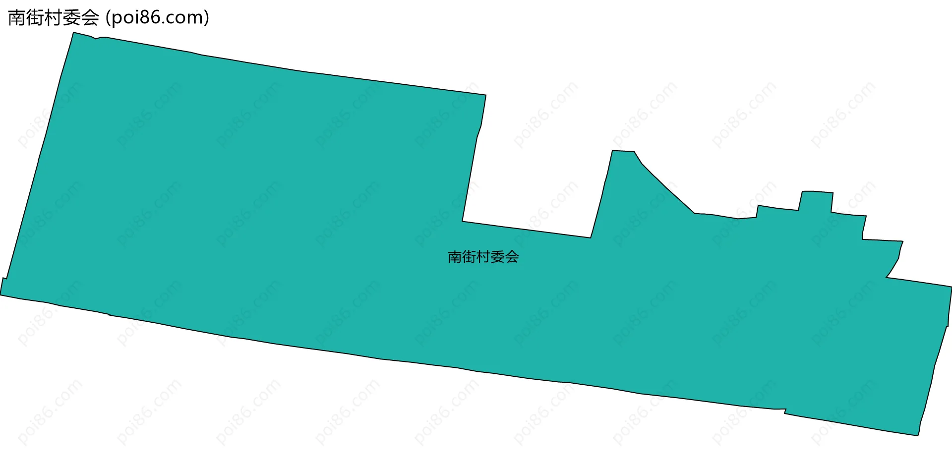 南街村委会边界地图