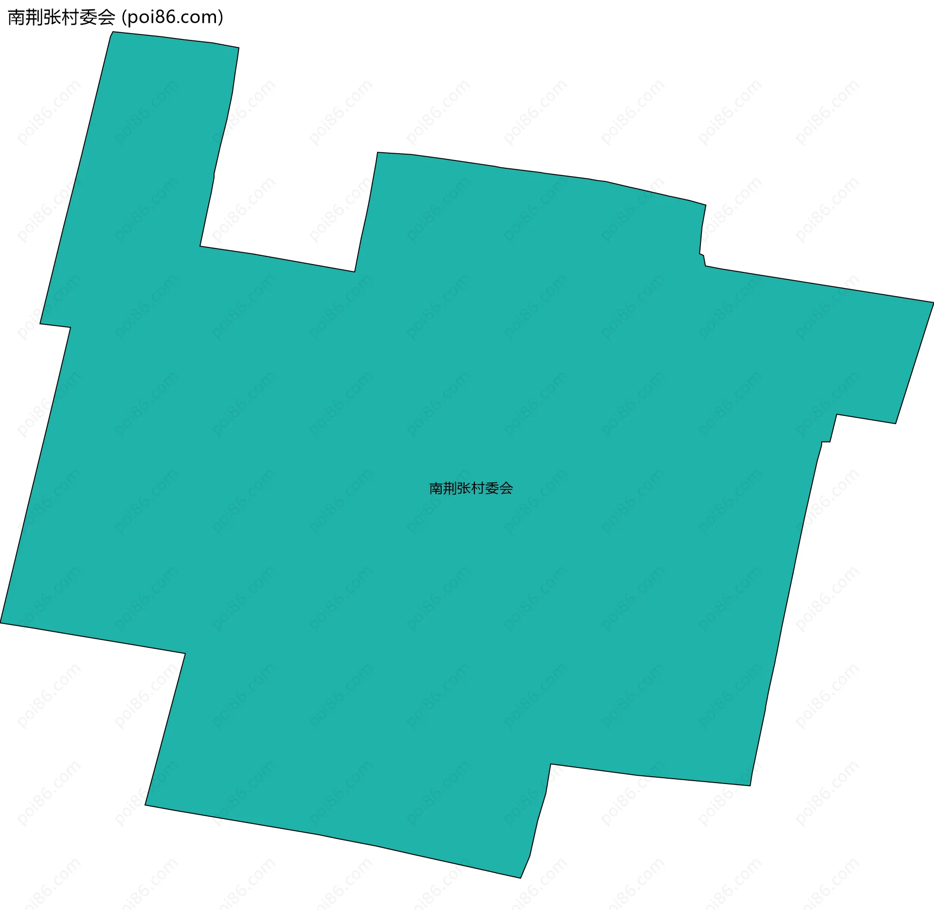 南荆张村委会边界地图