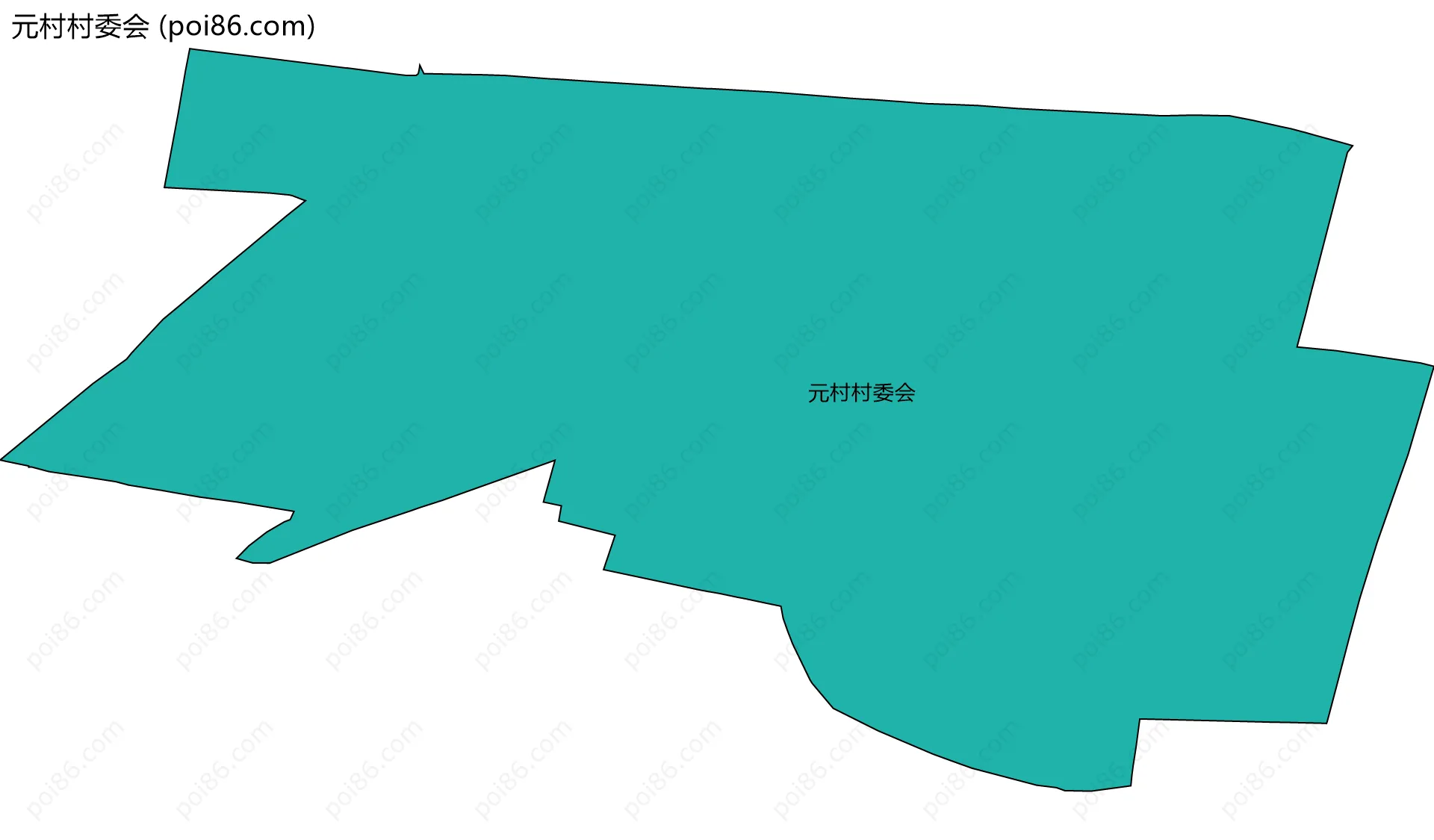 元村村委会边界地图