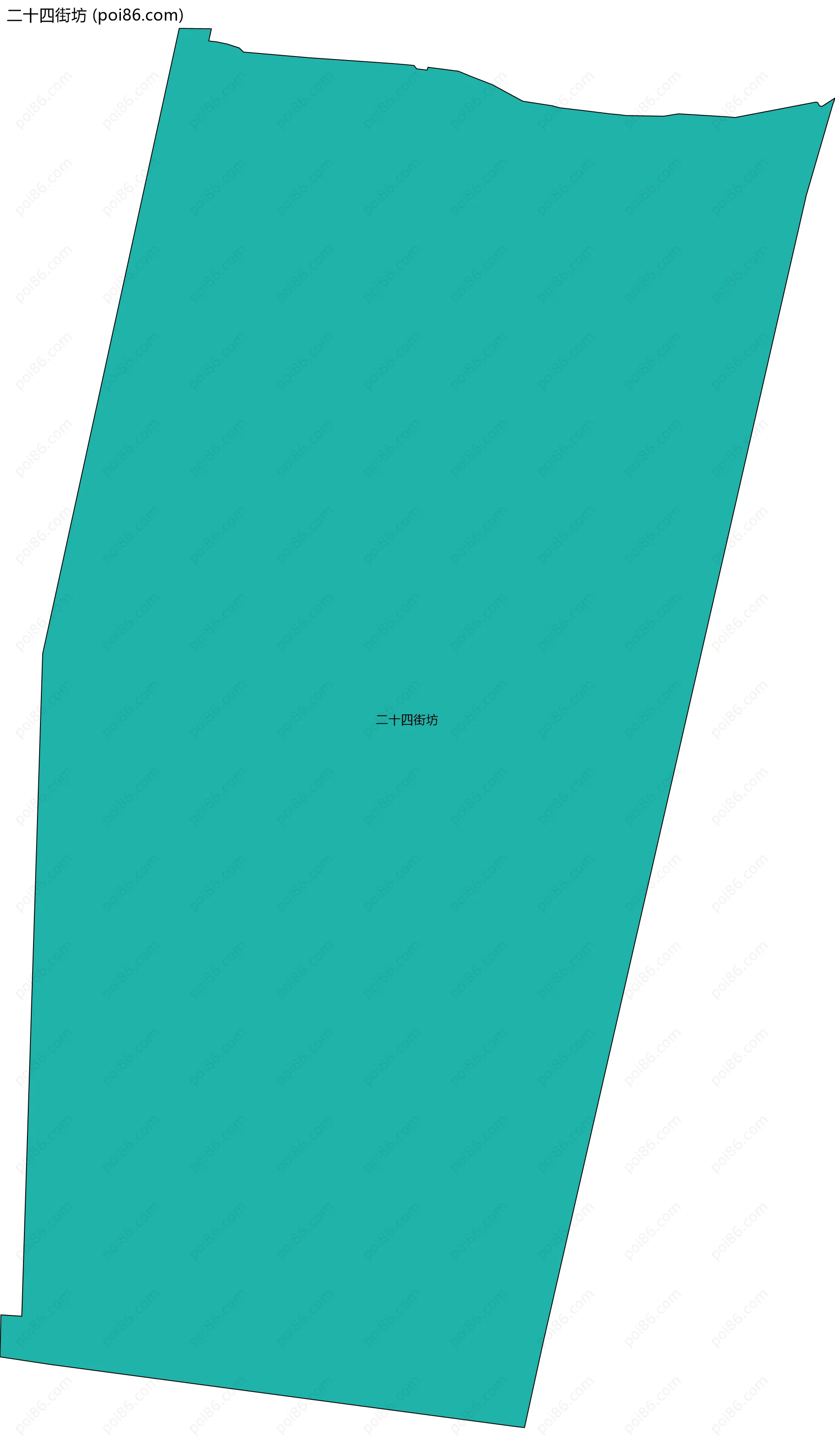 二十四街坊边界地图
