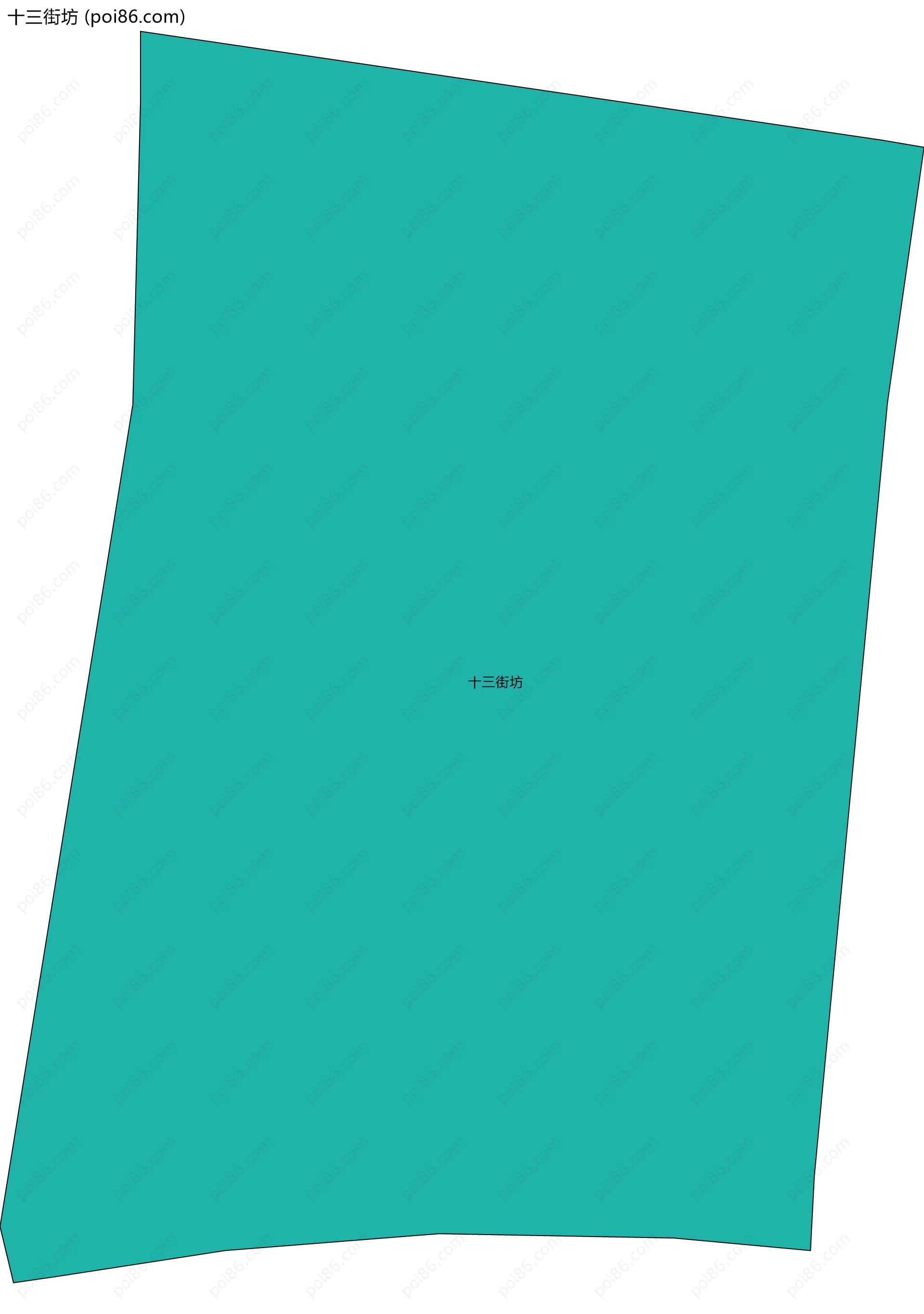 十三街坊边界地图
