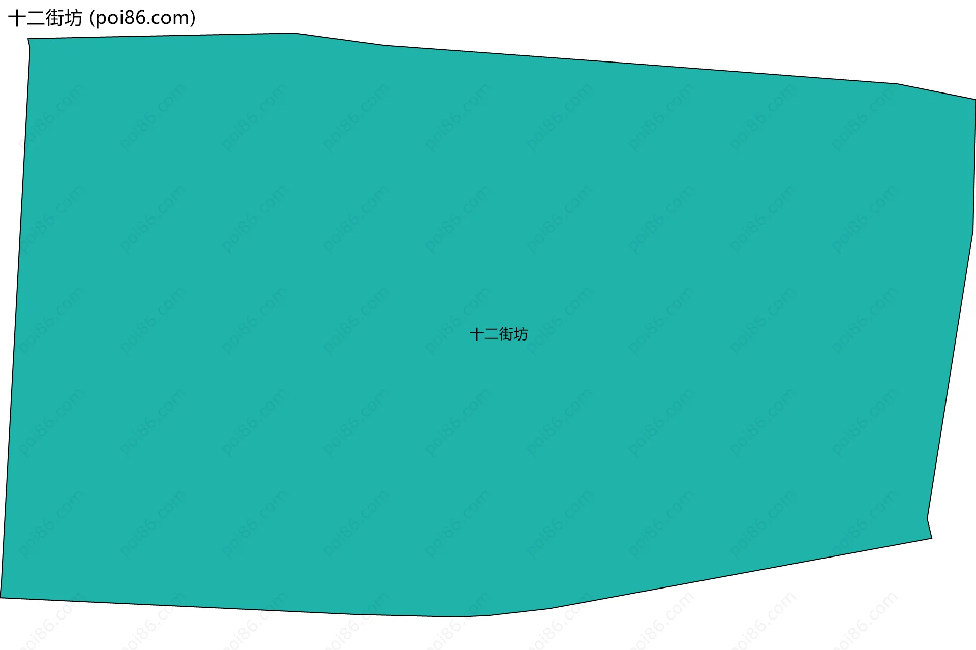十二街坊边界地图