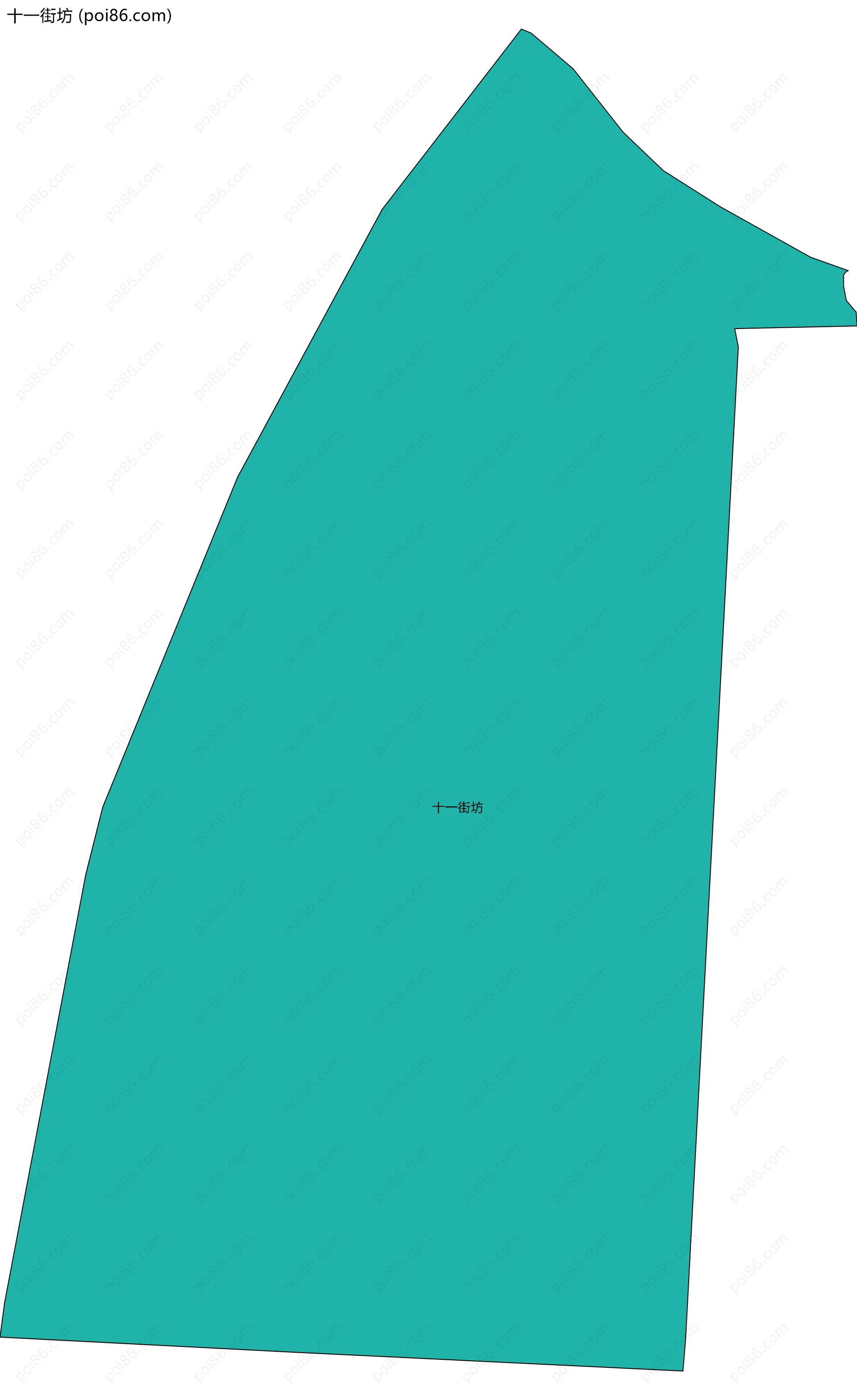 十一街坊边界地图