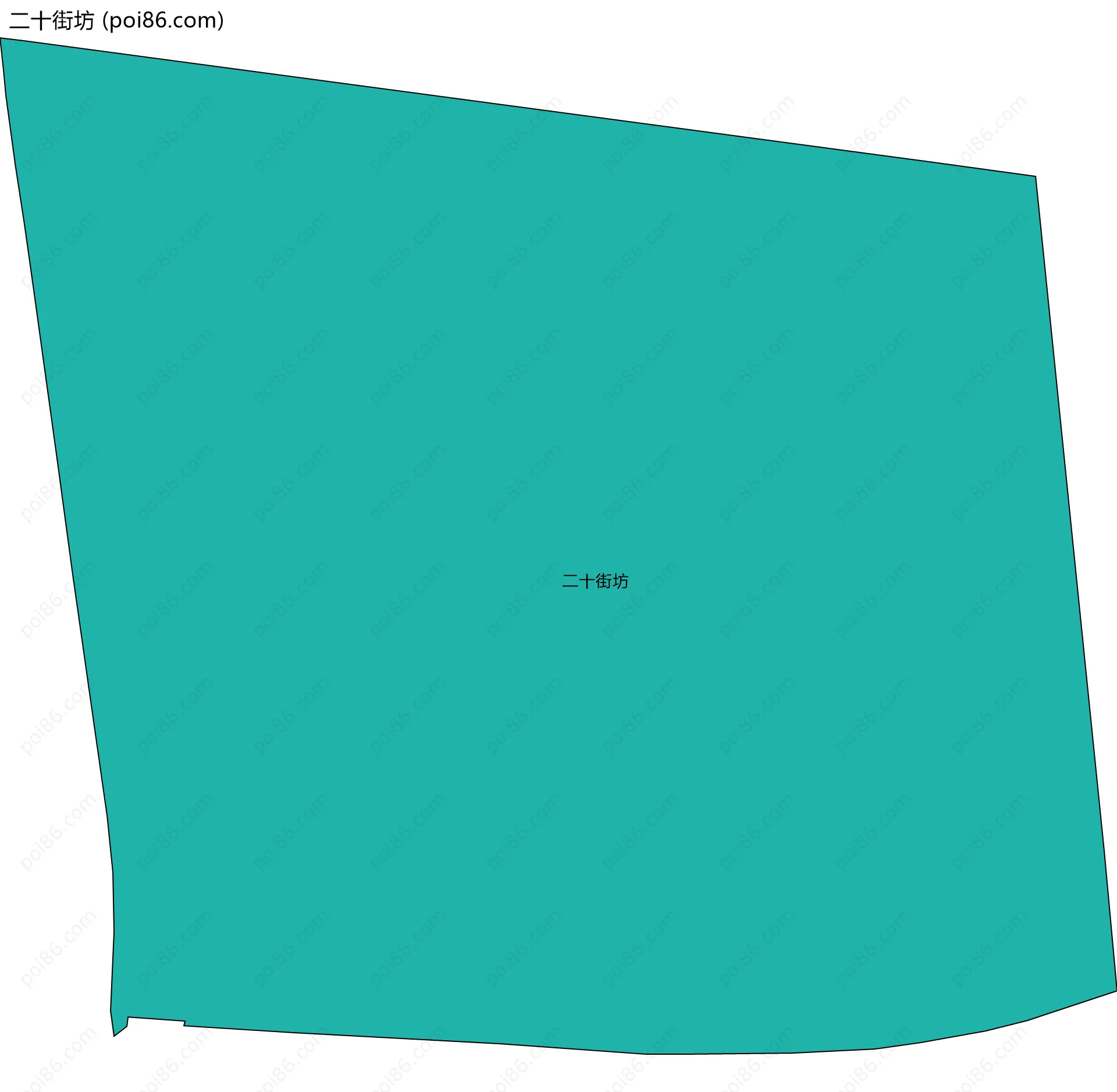 二十街坊边界地图