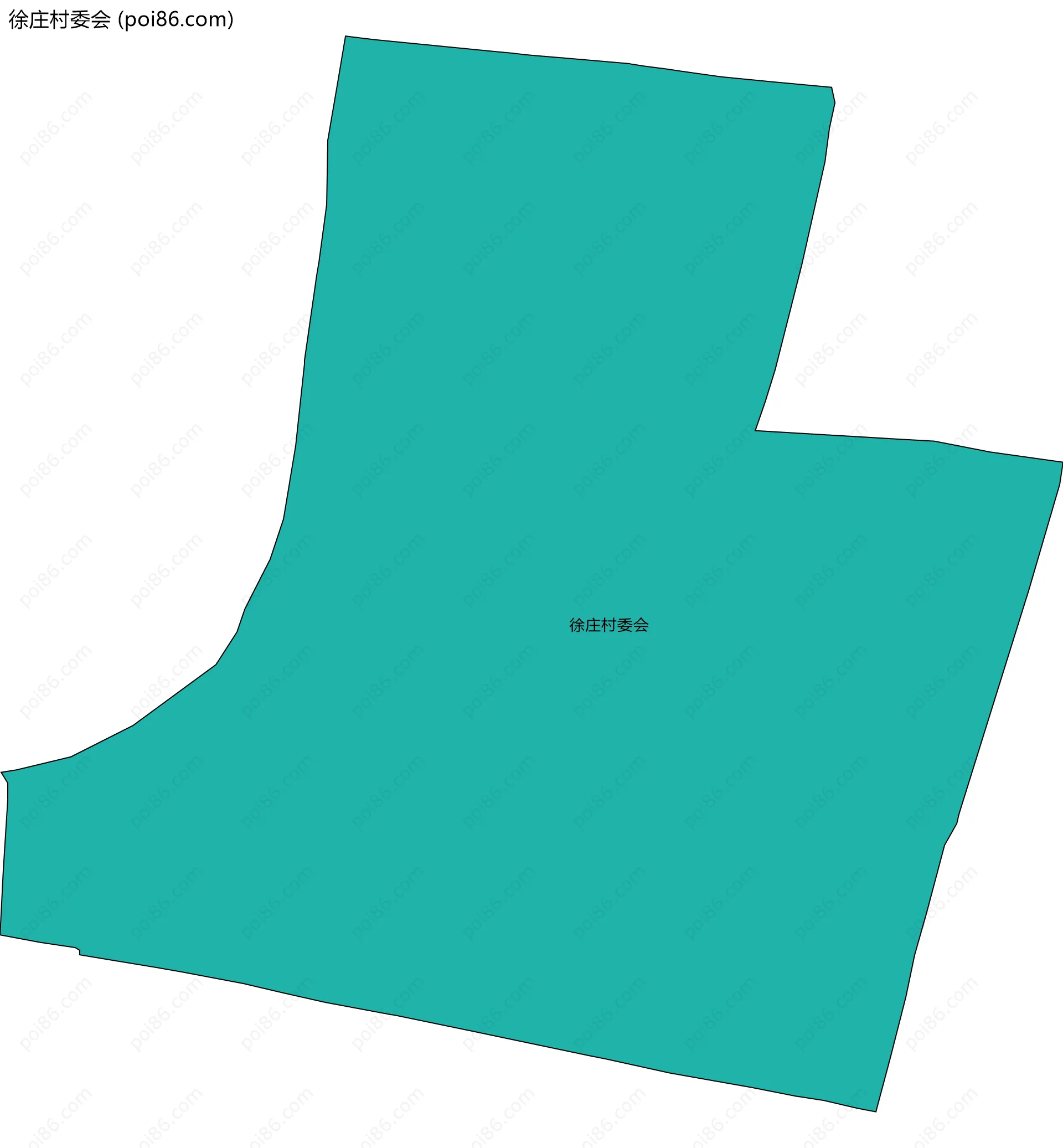 徐庄村委会边界地图