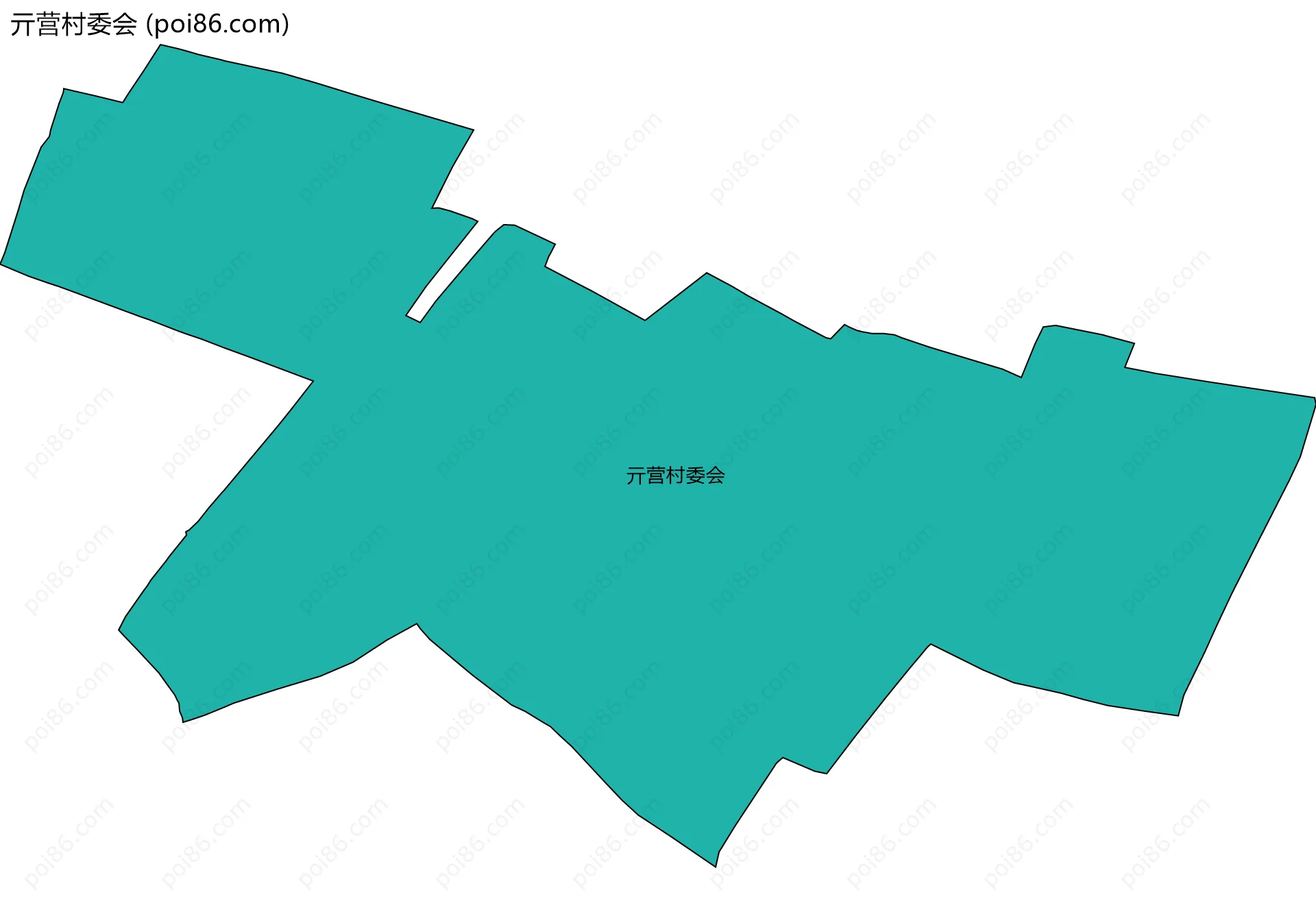 亓营村委会边界地图