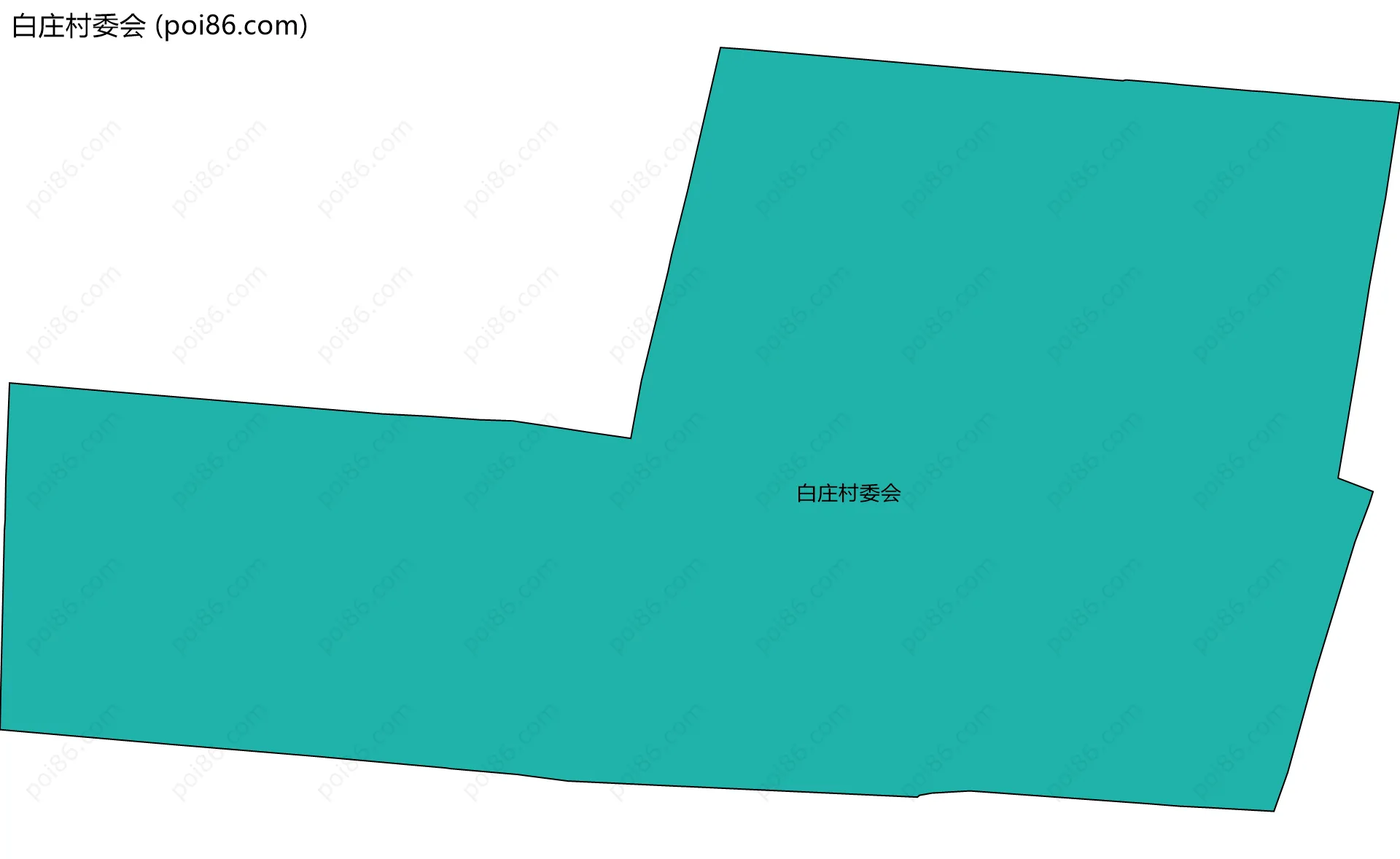 白庄村委会边界地图