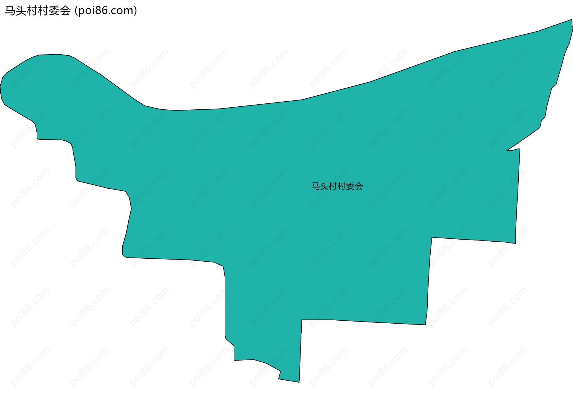 马头村村委会边界地图