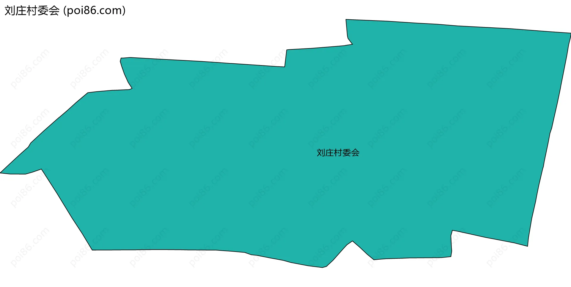 刘庄村委会边界地图