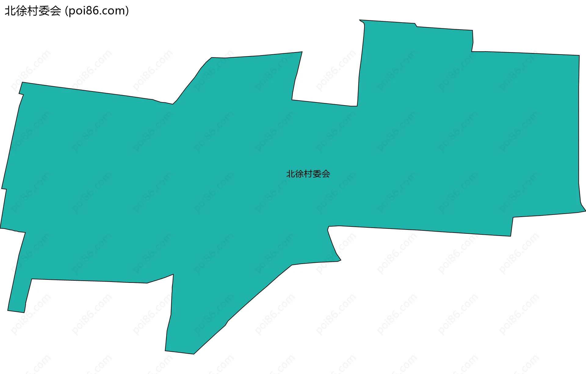 北徐村委会边界地图