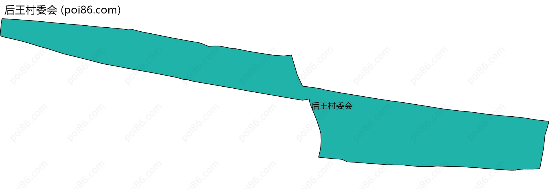 后王村委会边界地图