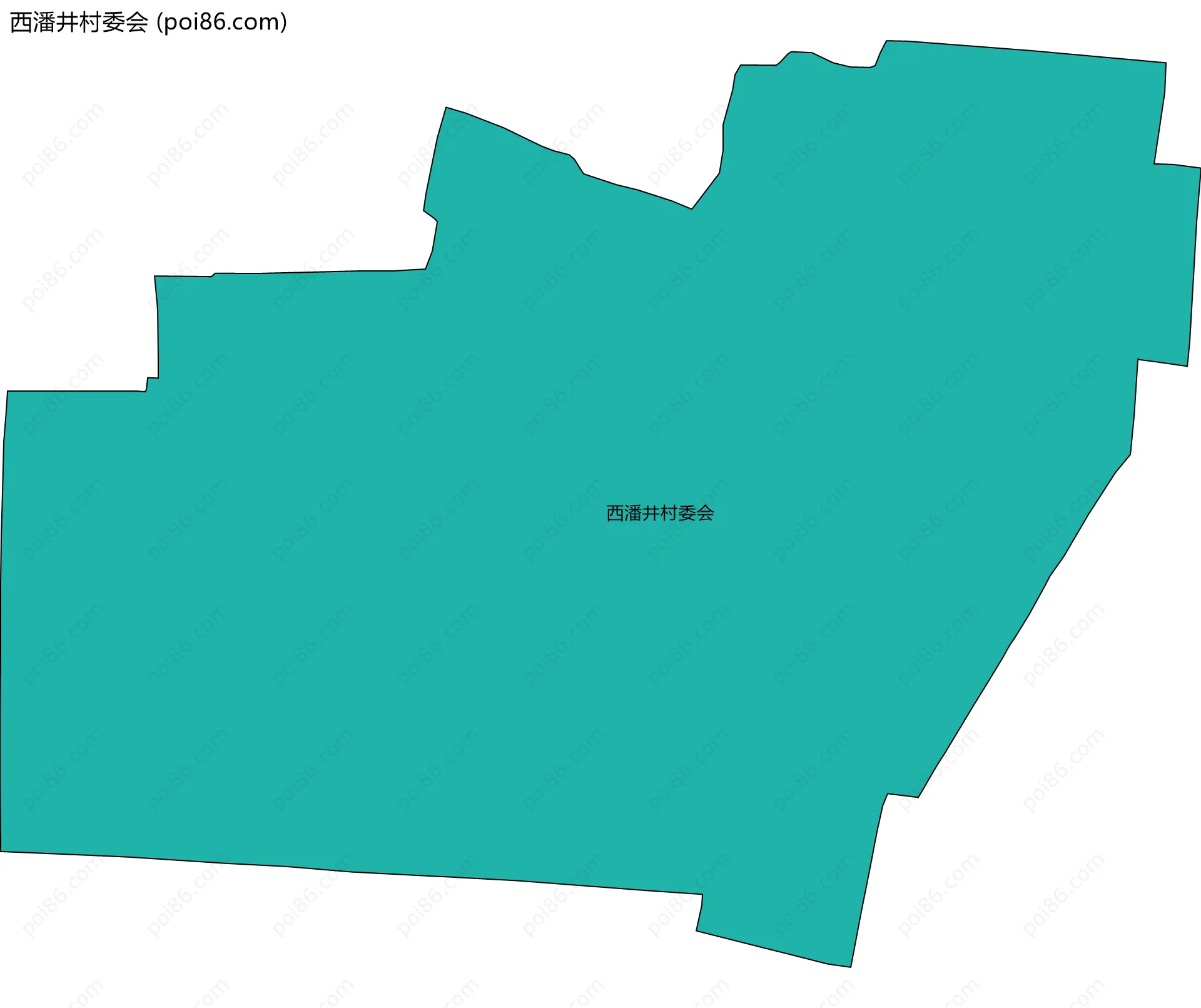 西潘井村委会边界地图