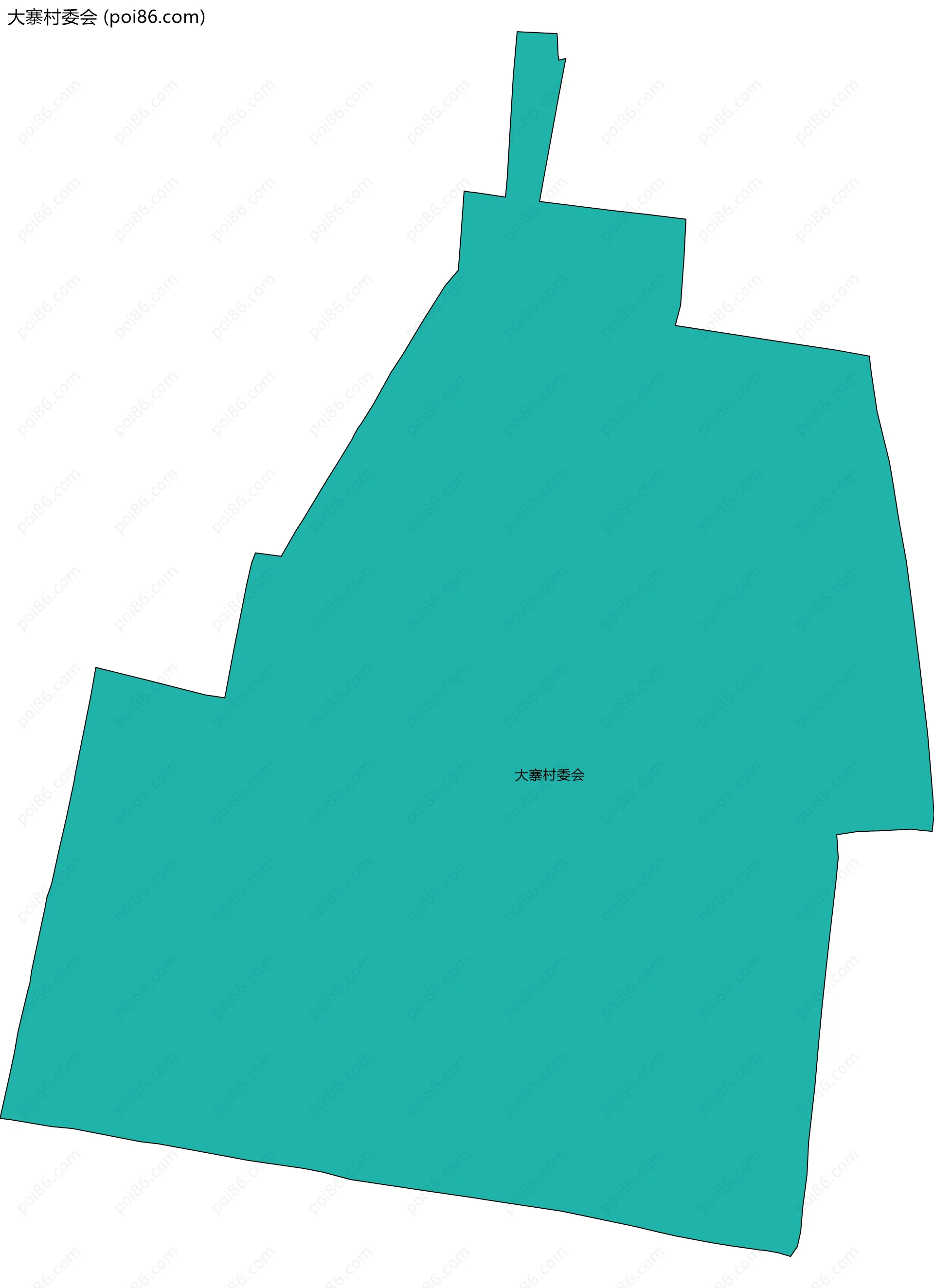 大寨村委会边界地图