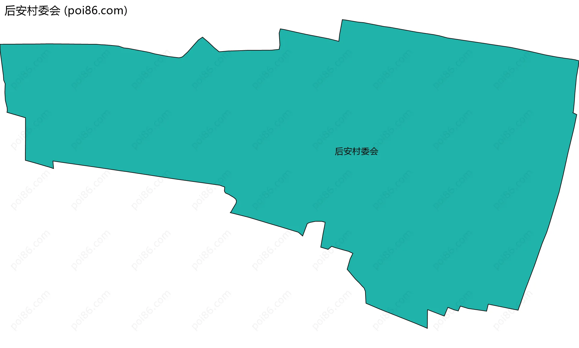 后安村委会边界地图