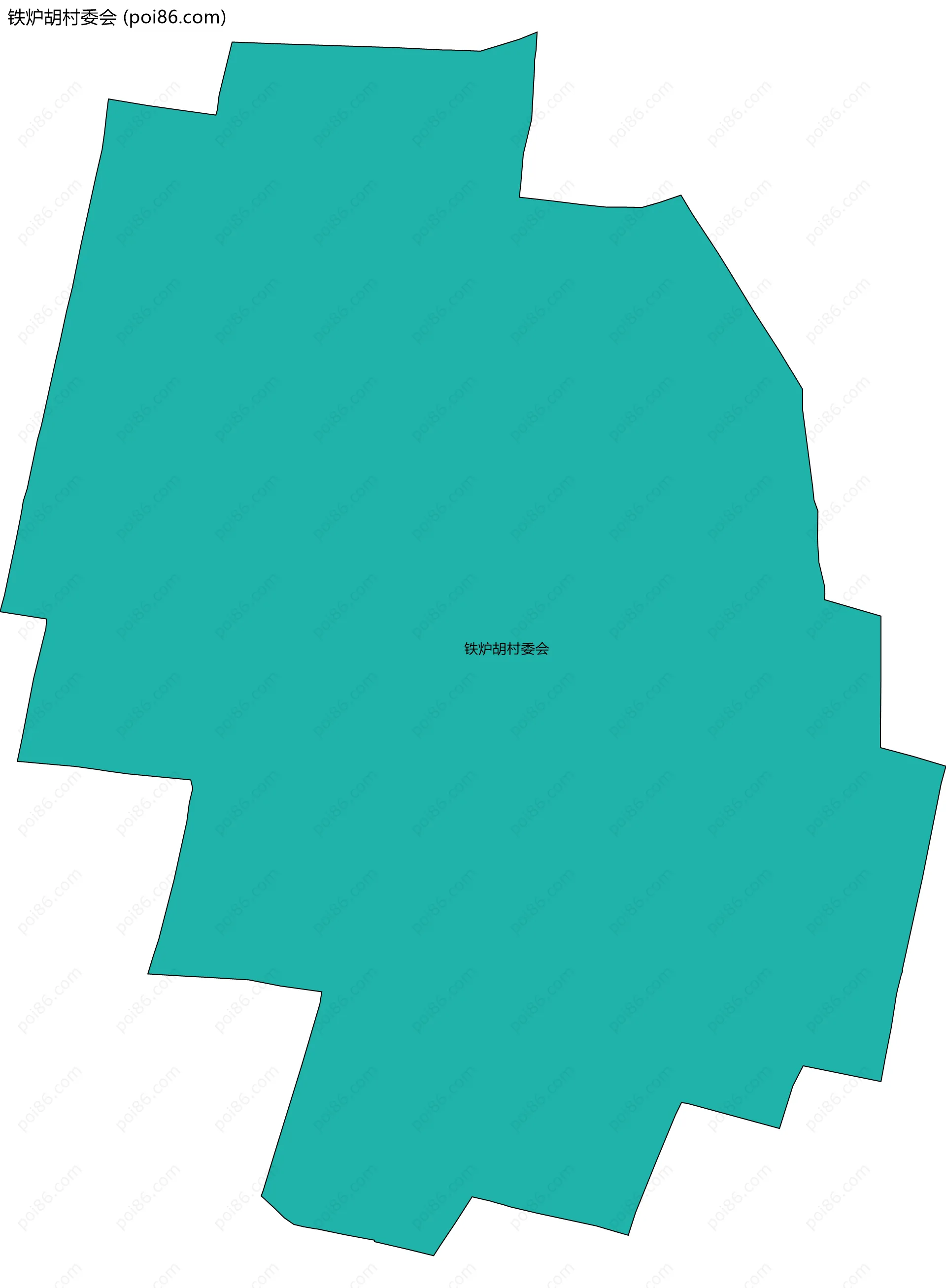 铁炉胡村委会边界地图