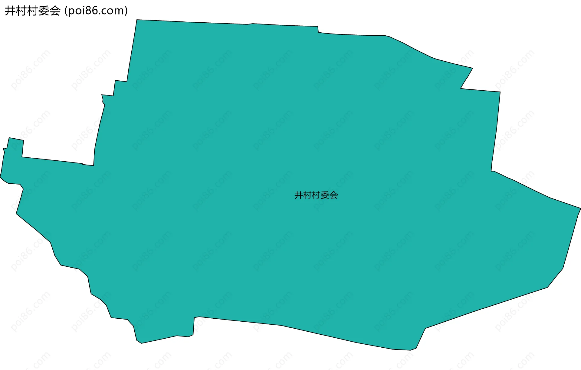 井村村委会边界地图